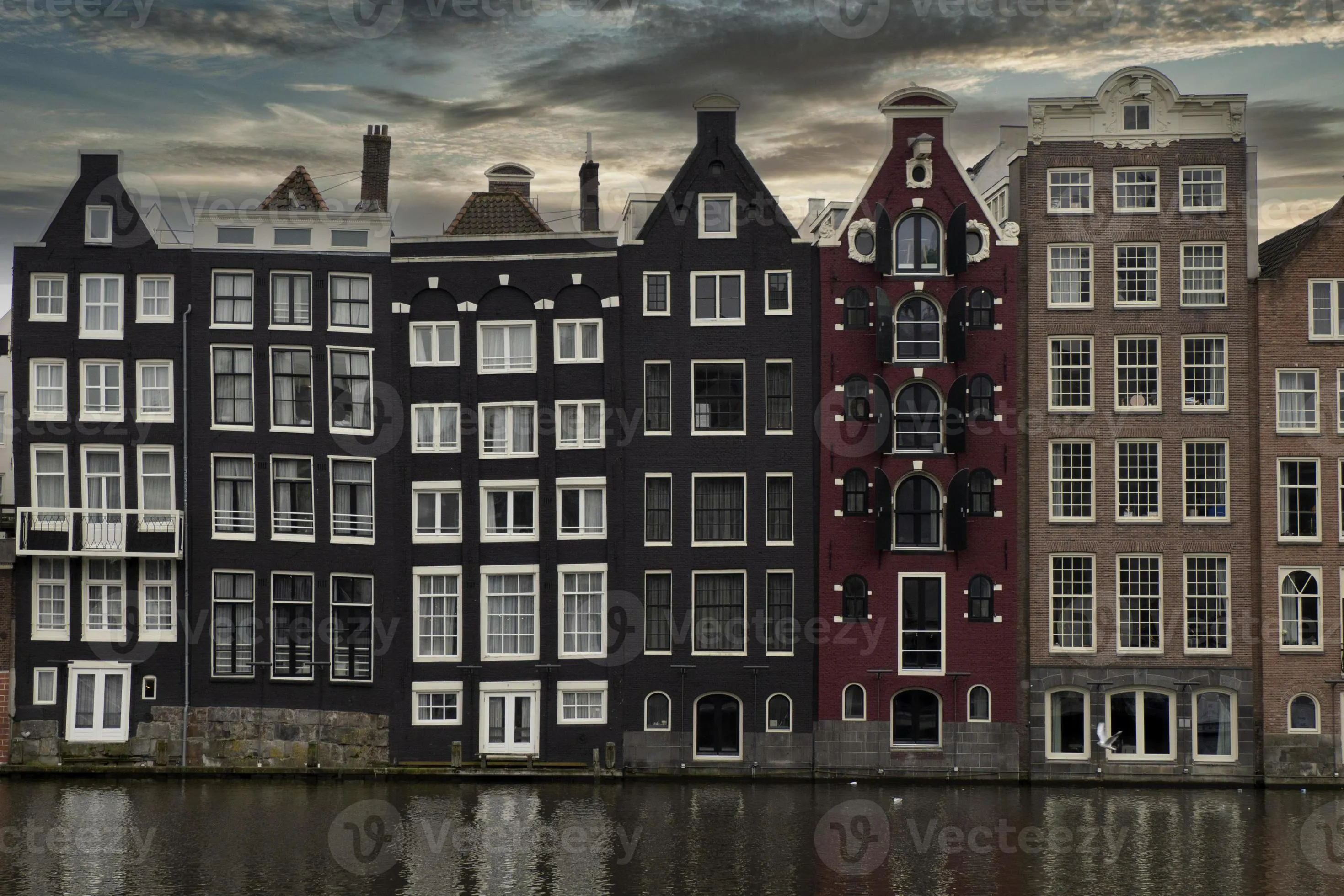 Historic canal houses in Amsterdam