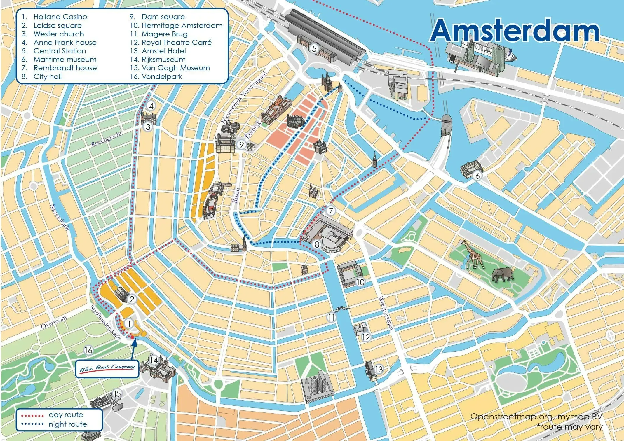 Amsterdam city map