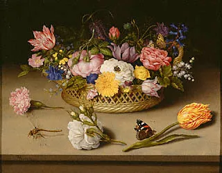 17th-century painting of tulips