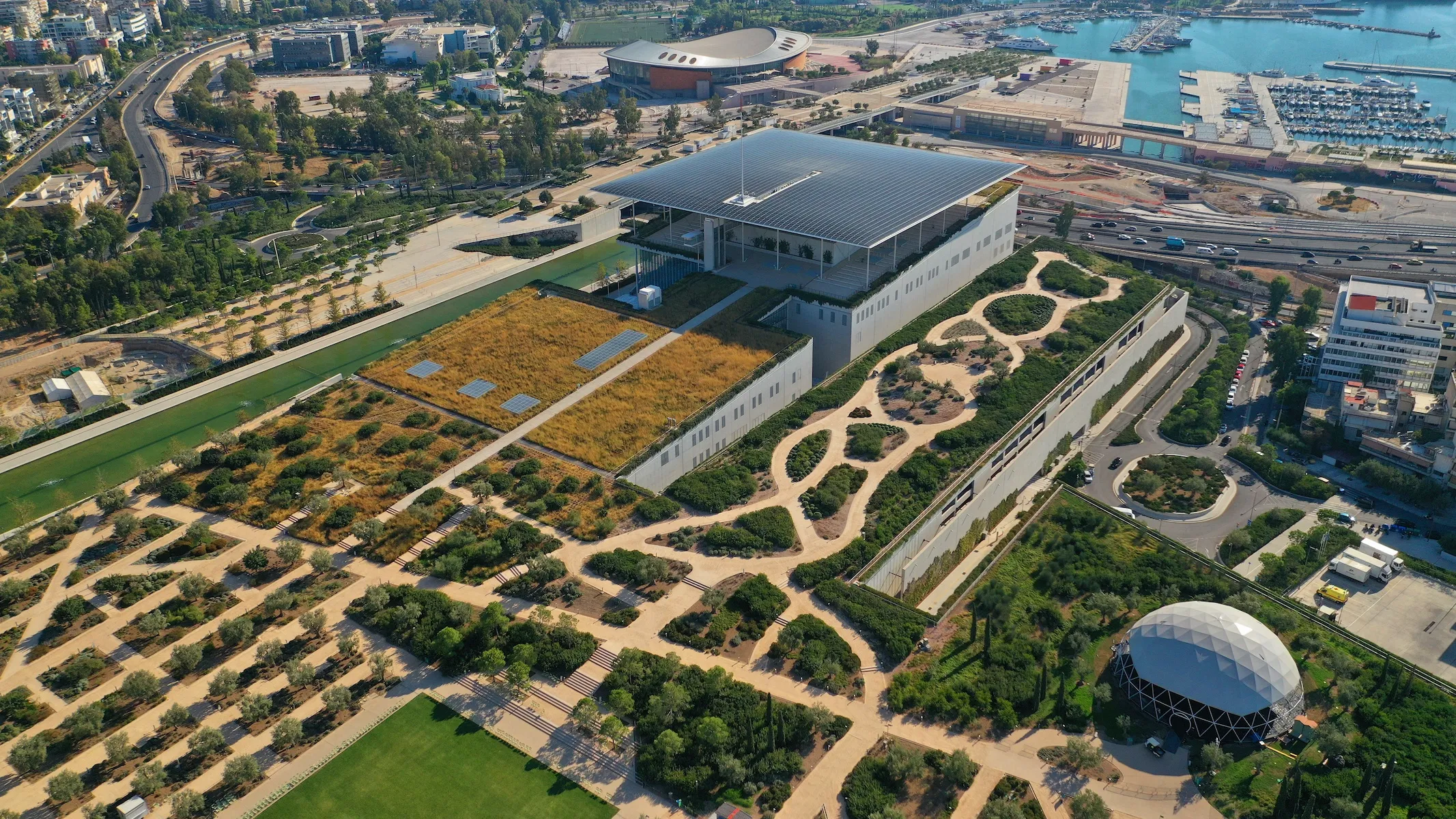 Stavros Niarchos Foundation Cultural Center Aerial View