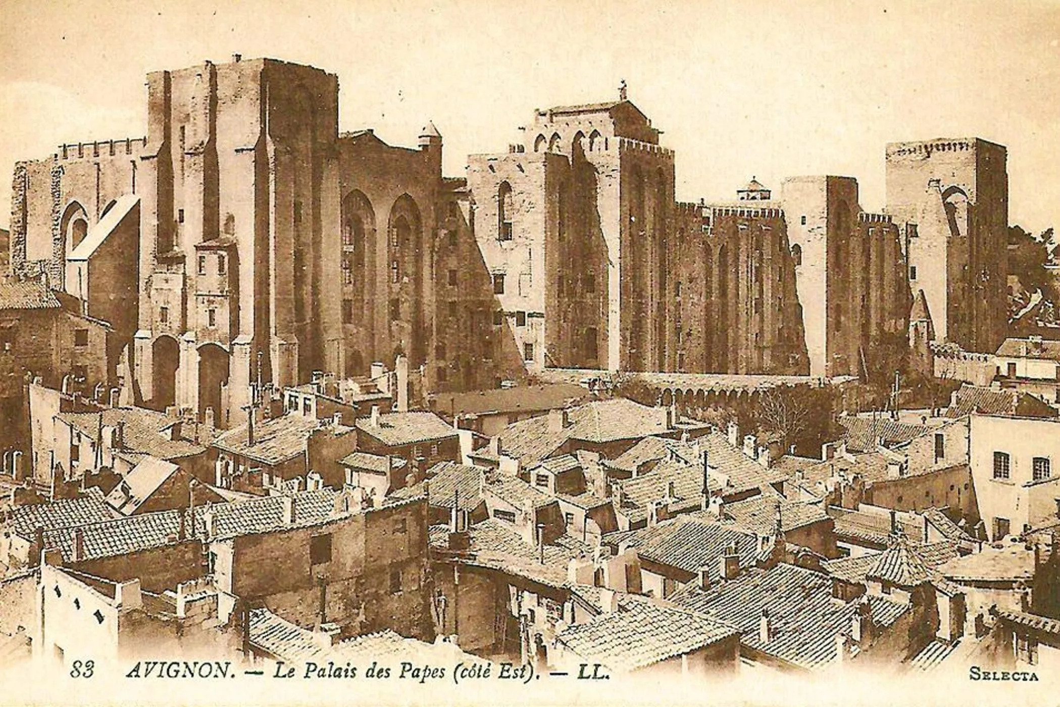 1883 depiction of the Palais des Papes