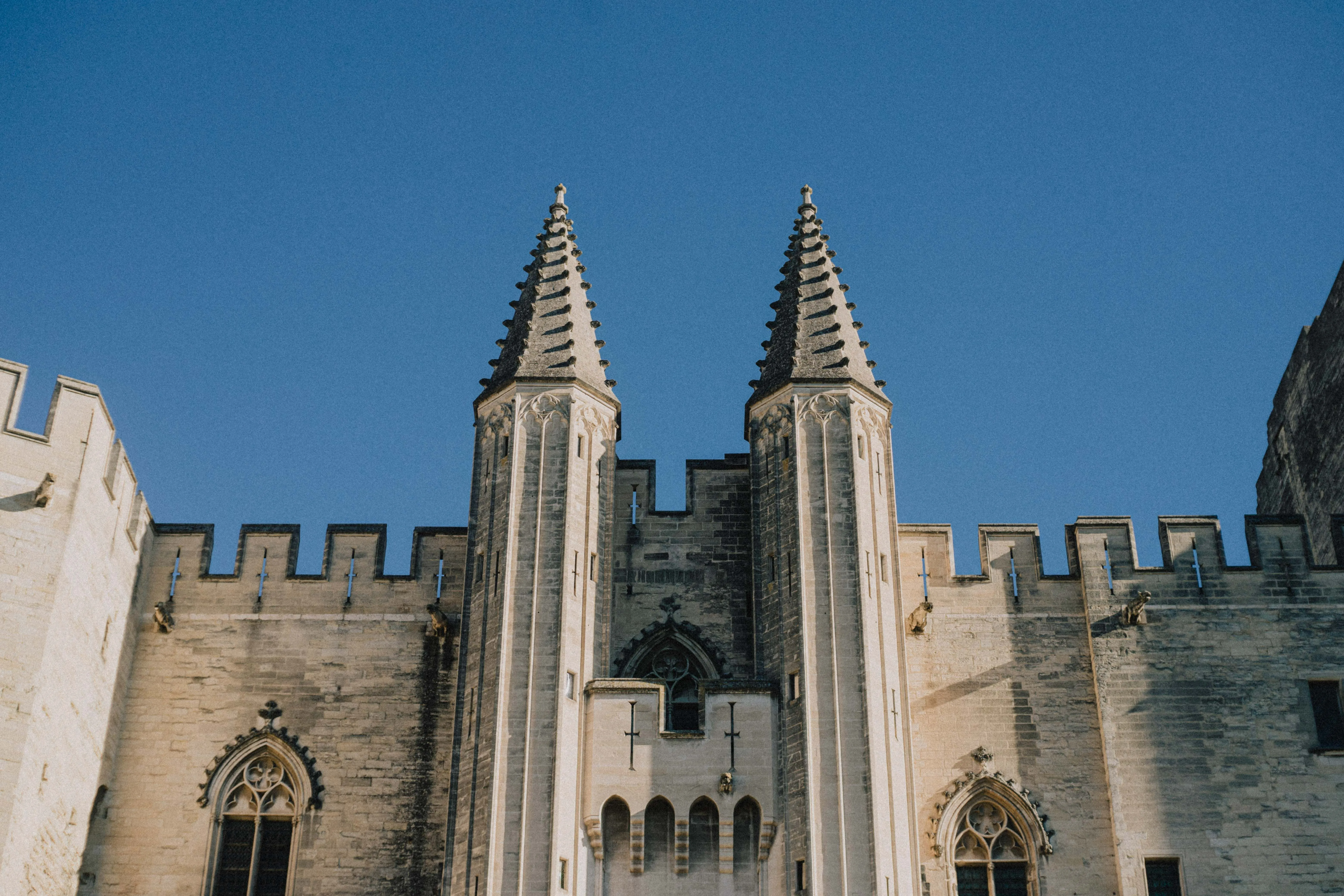Entrance towers of the Palais des Papes