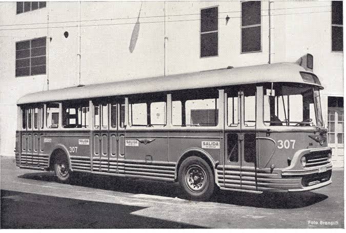 Barcelona airport bus service in the 1960s