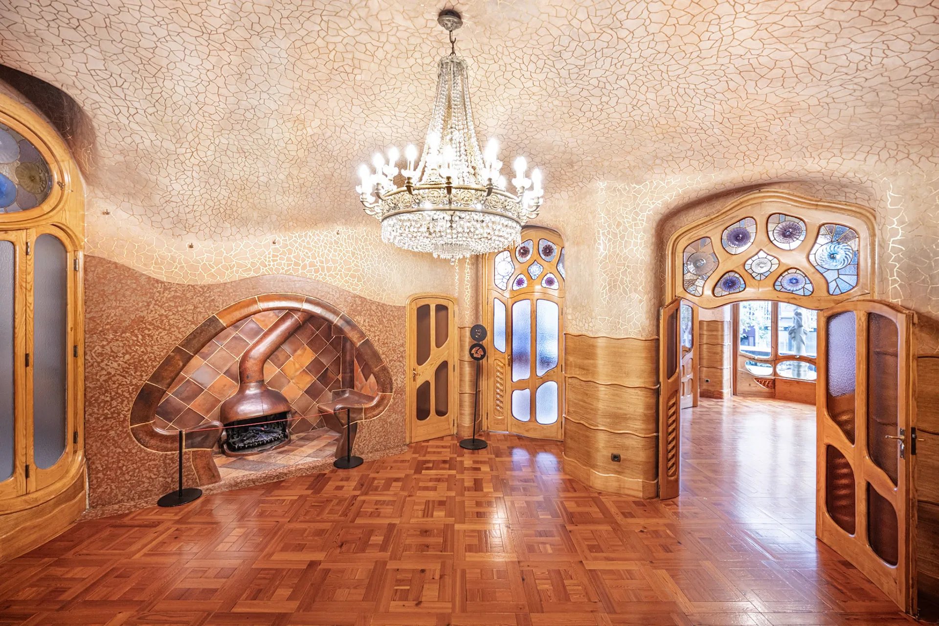 Casa Batllò Fireplace View