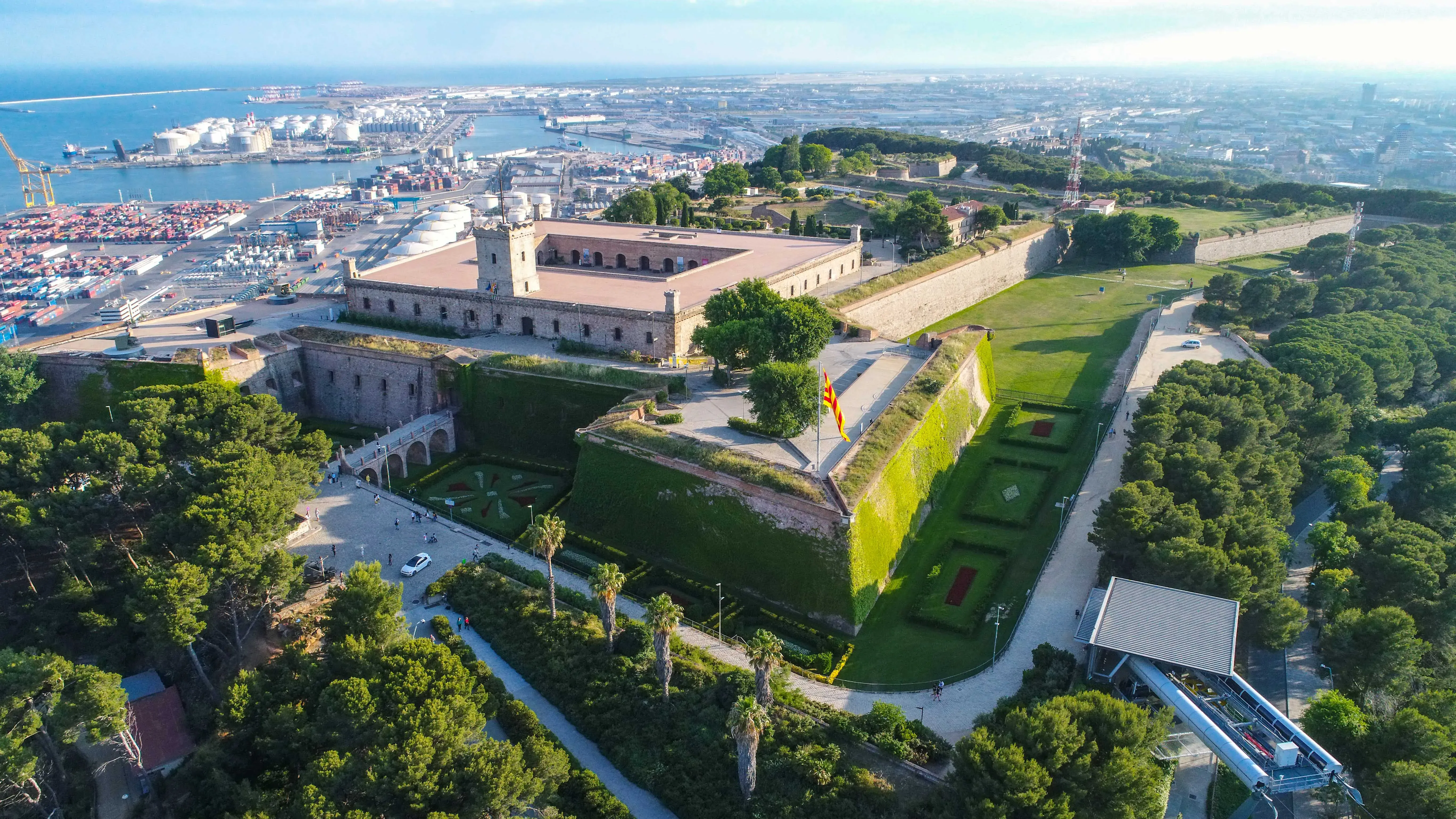 Montjuïc Castle aerial view