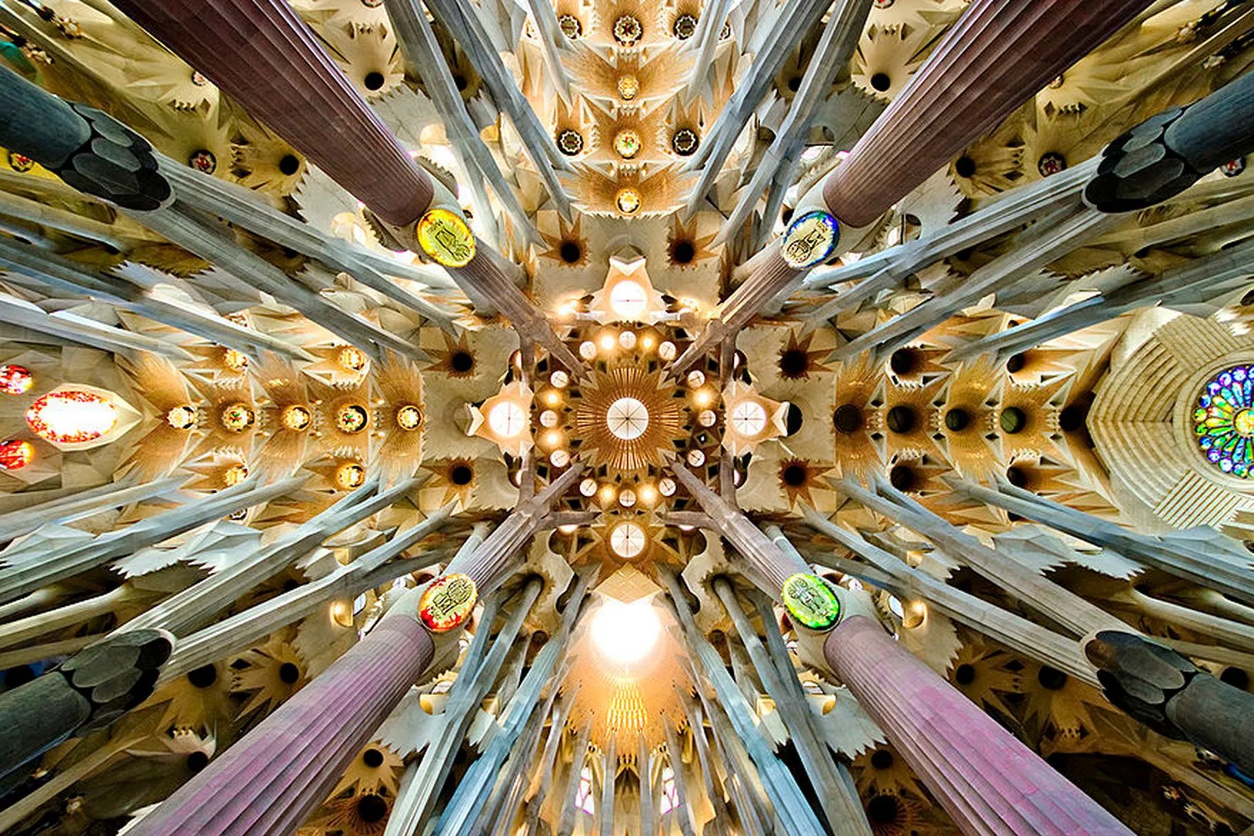 Sagrada Família vaulted ceiling