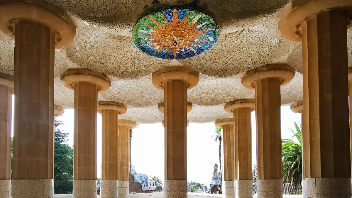 Park Güell concrete columns