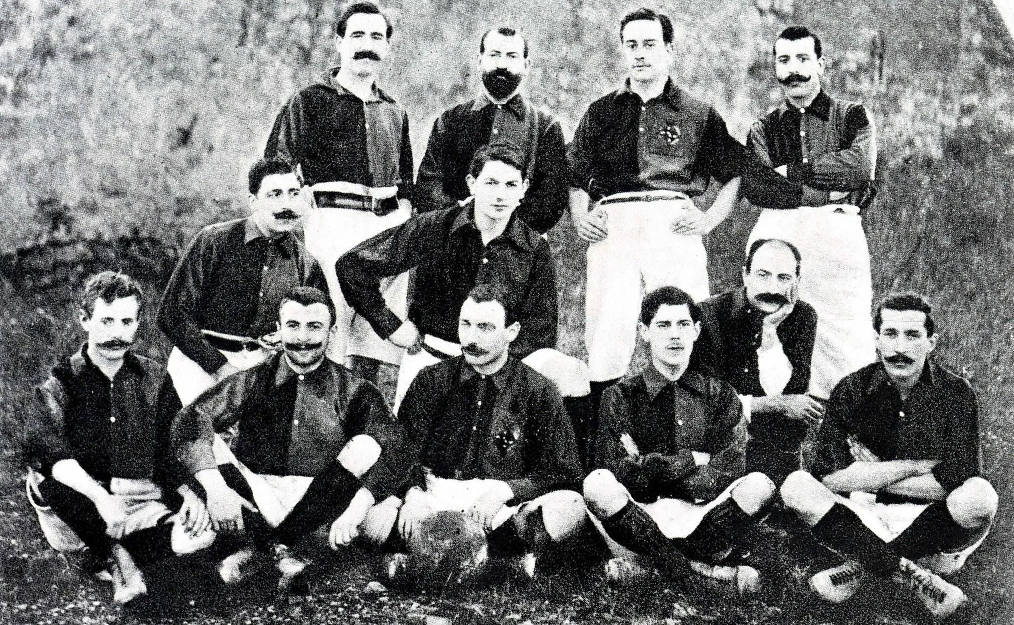 First official FC Barcelona team picture from 1899