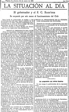 Clausura 1925 - documento