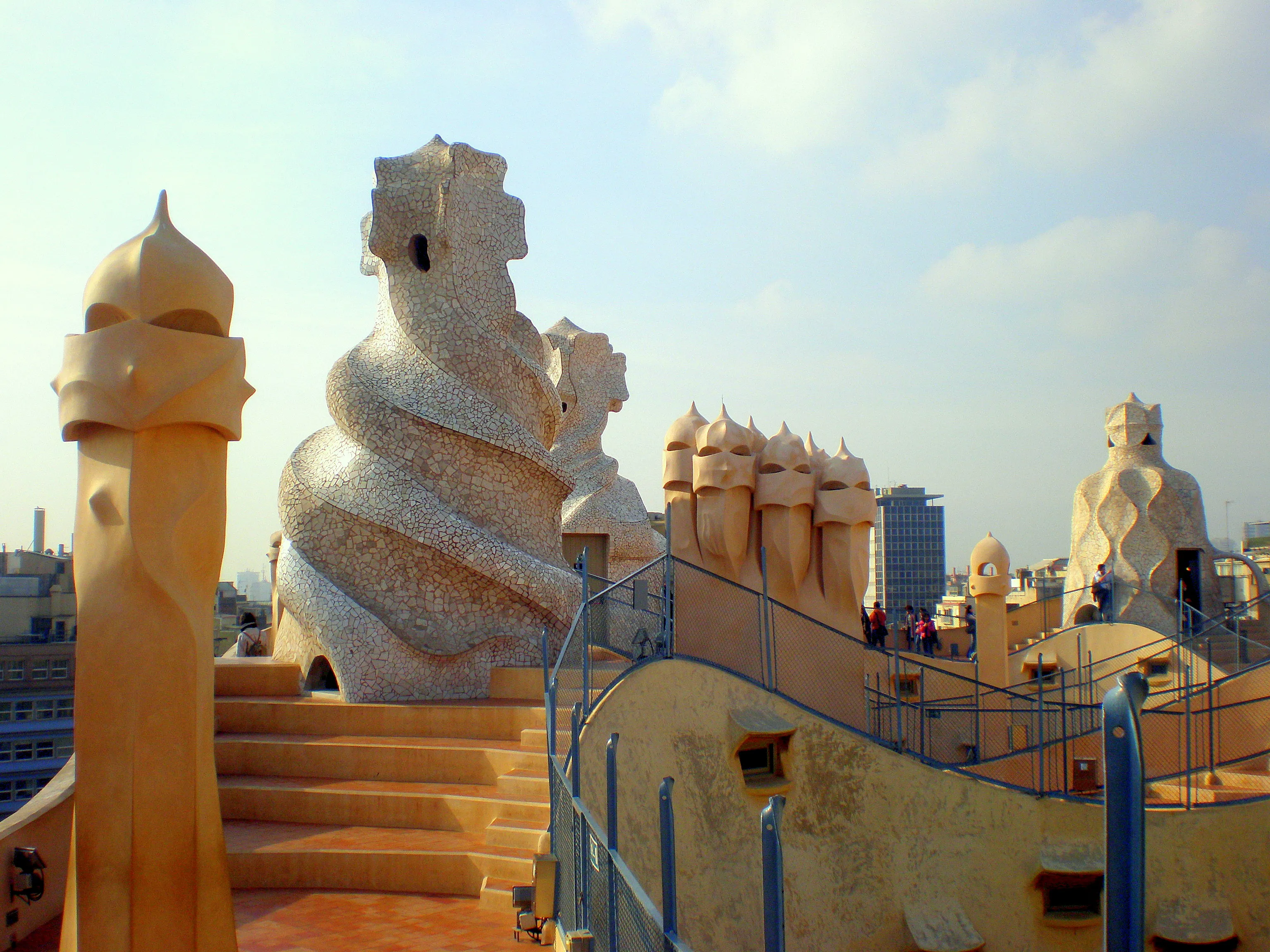 La Pedrera Rooftop Chimneys (Warriors)