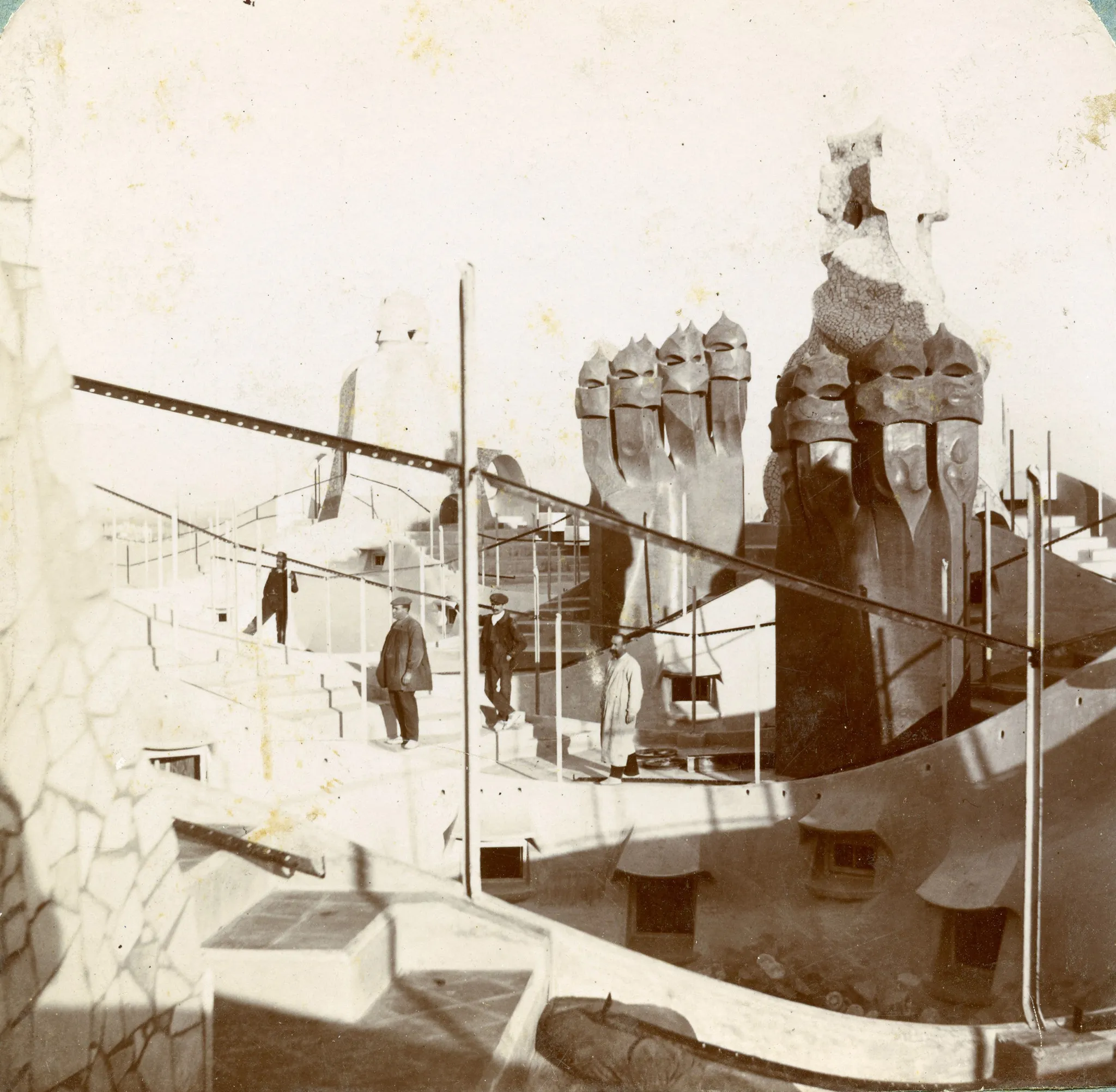Antoni Gaudí on La Pedrera Rooftop