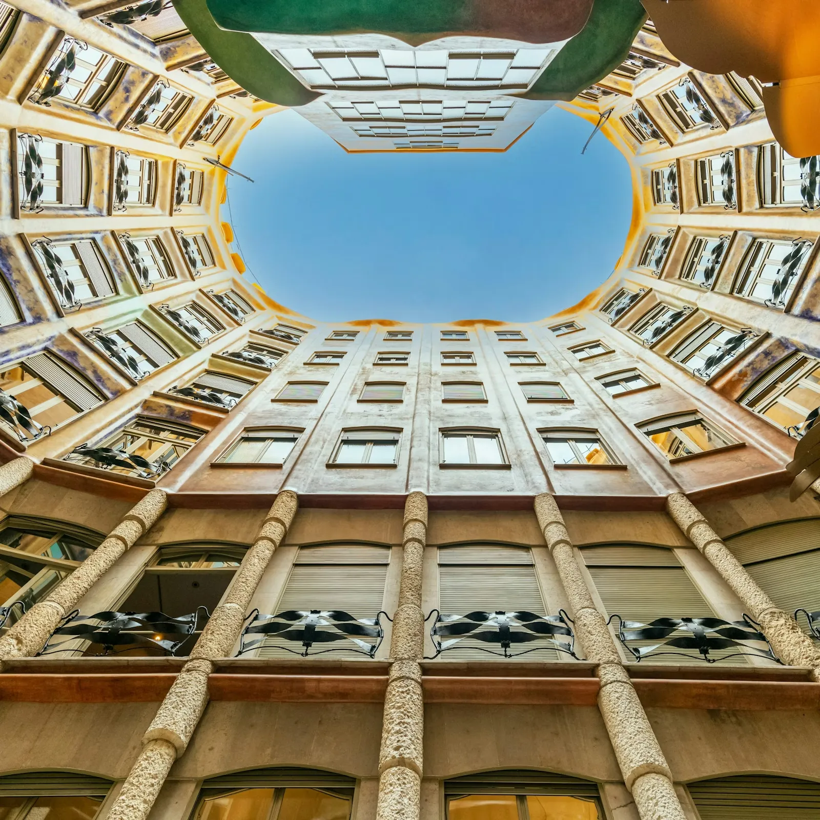 La Pedrera Light Well Details