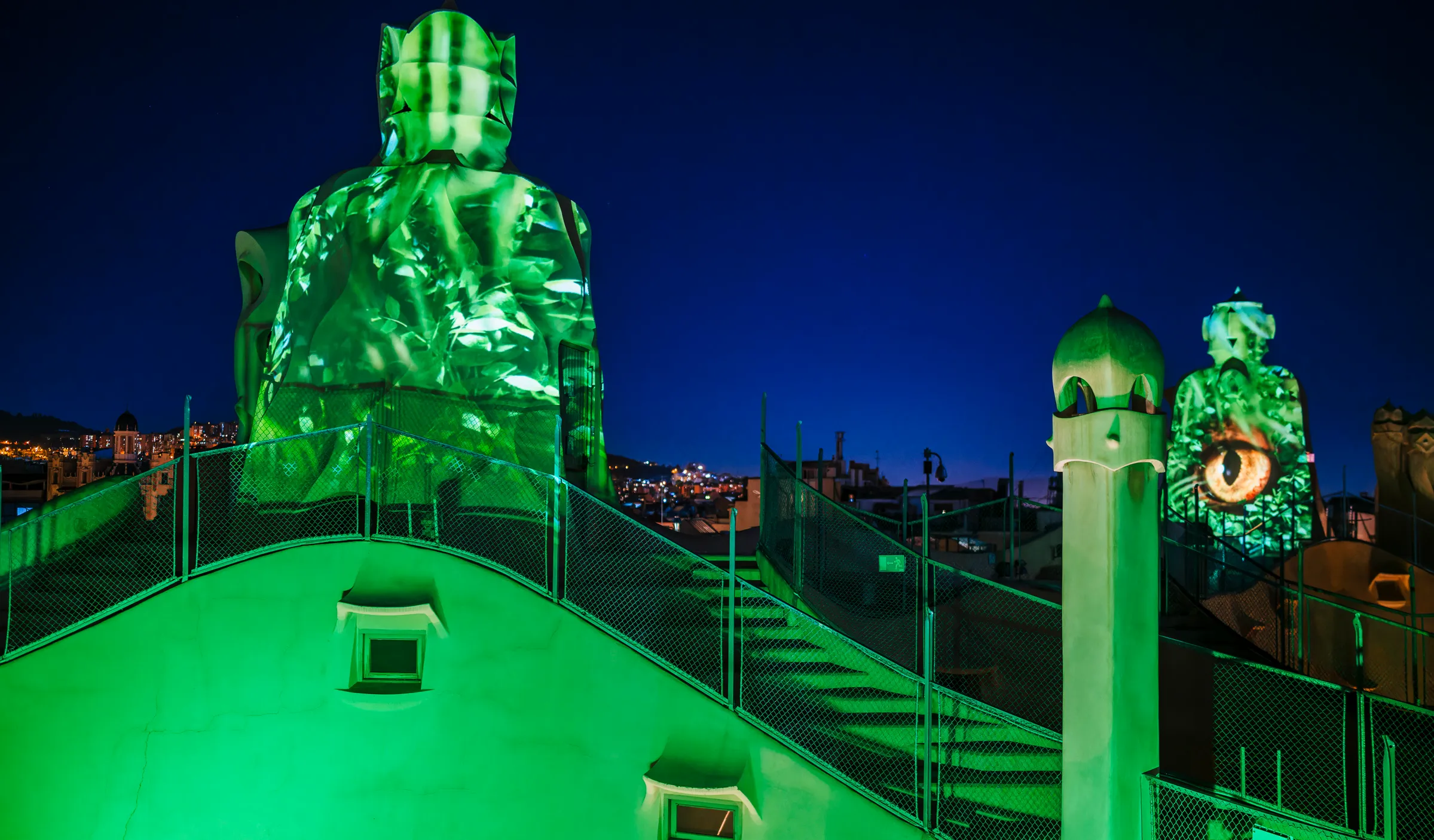 Night experience on rooftop