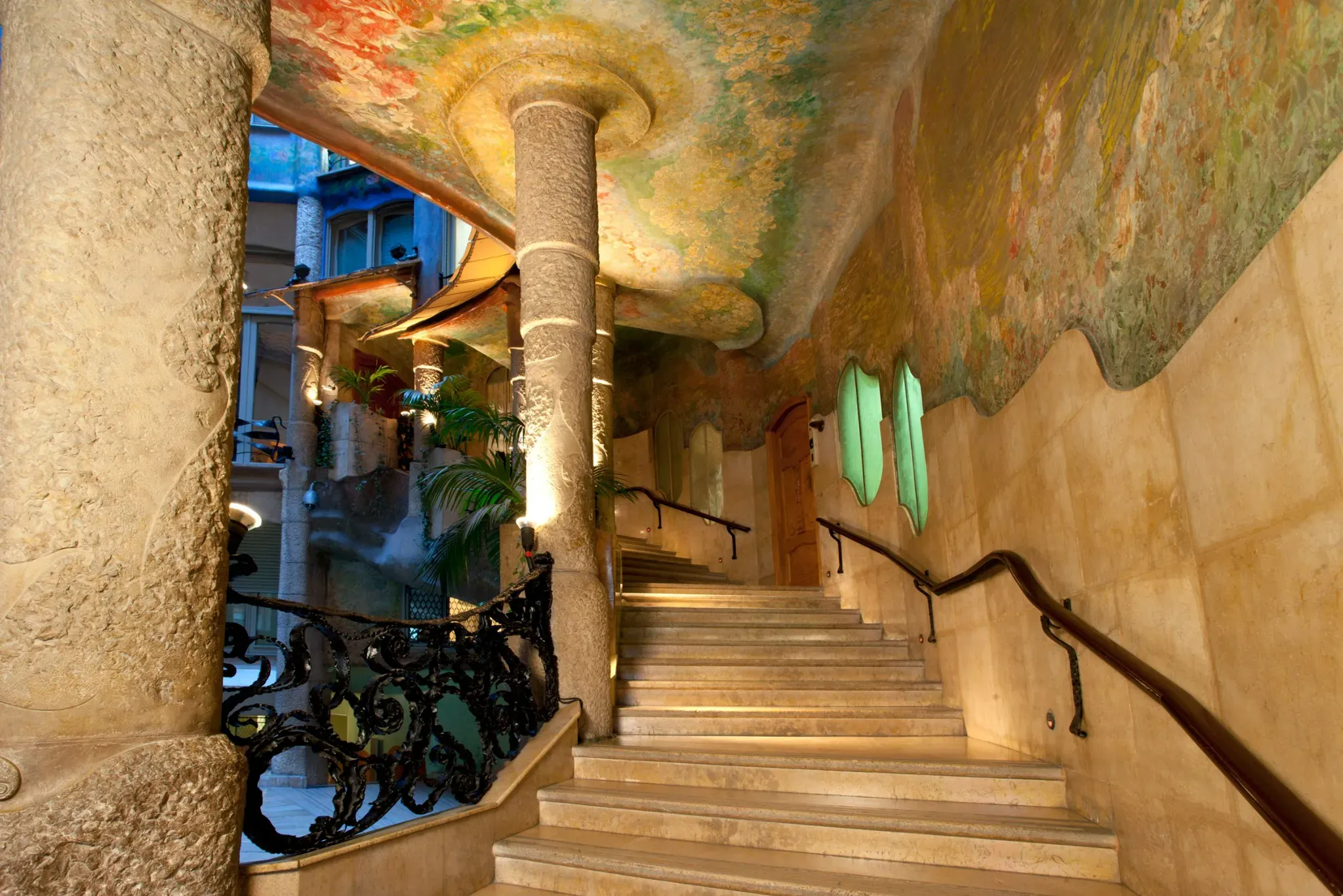 La Pedrera Interior Staircase