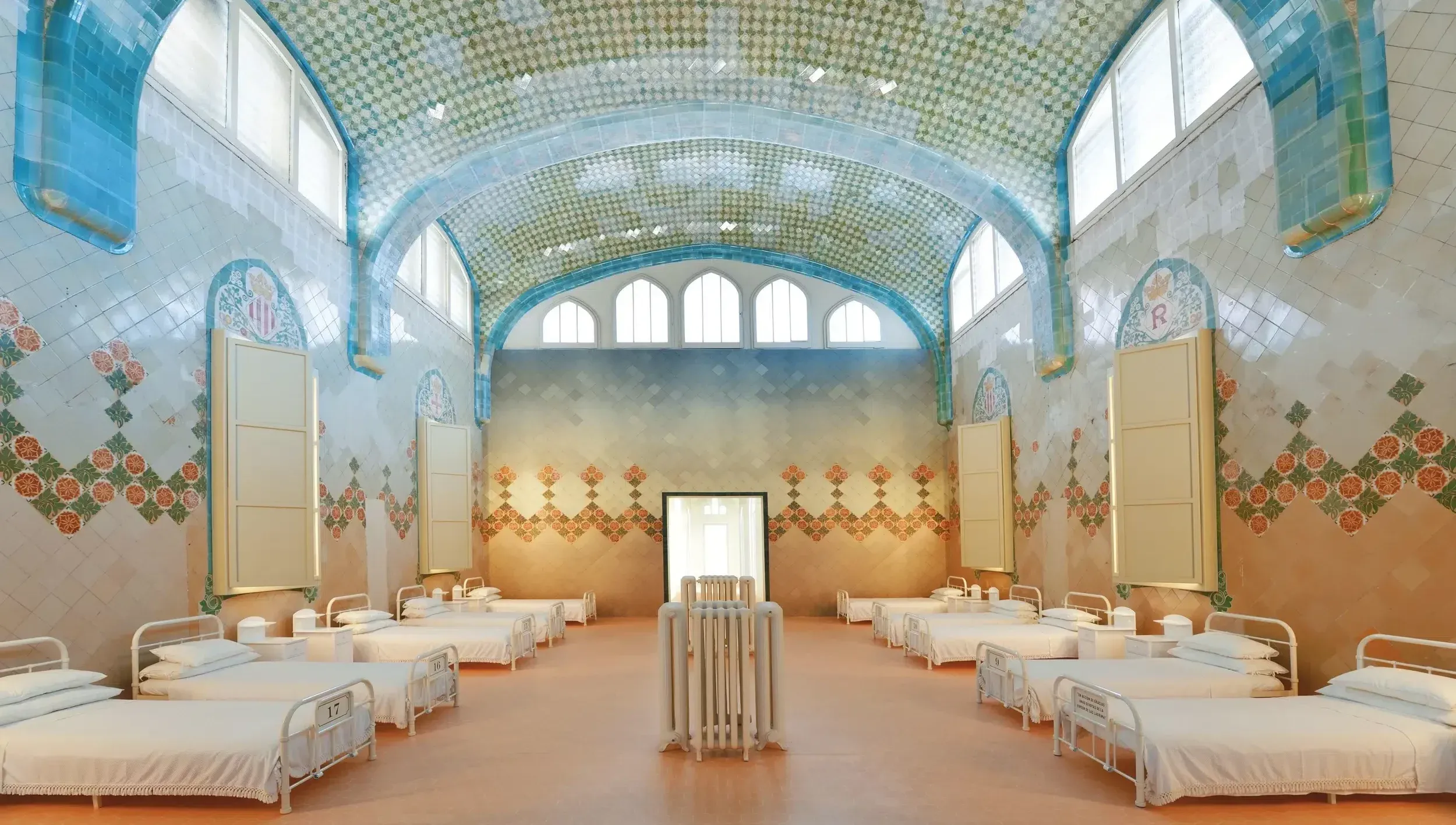 Historic hospital ward at Sant Pau