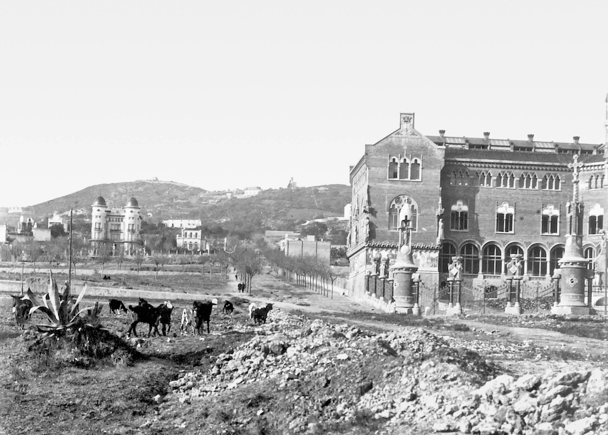 Sant Pau surroundings in the early 1900s