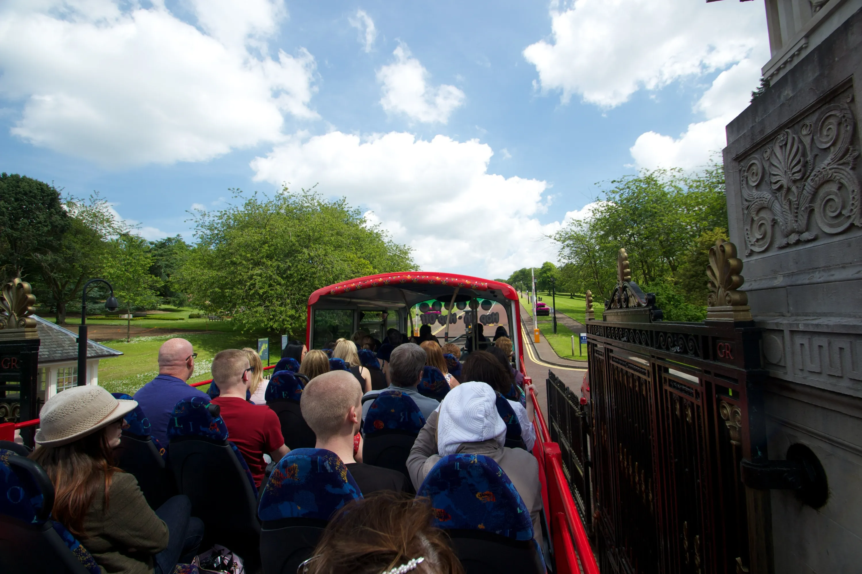 Tourists Enjoying Belfast Bus Tour