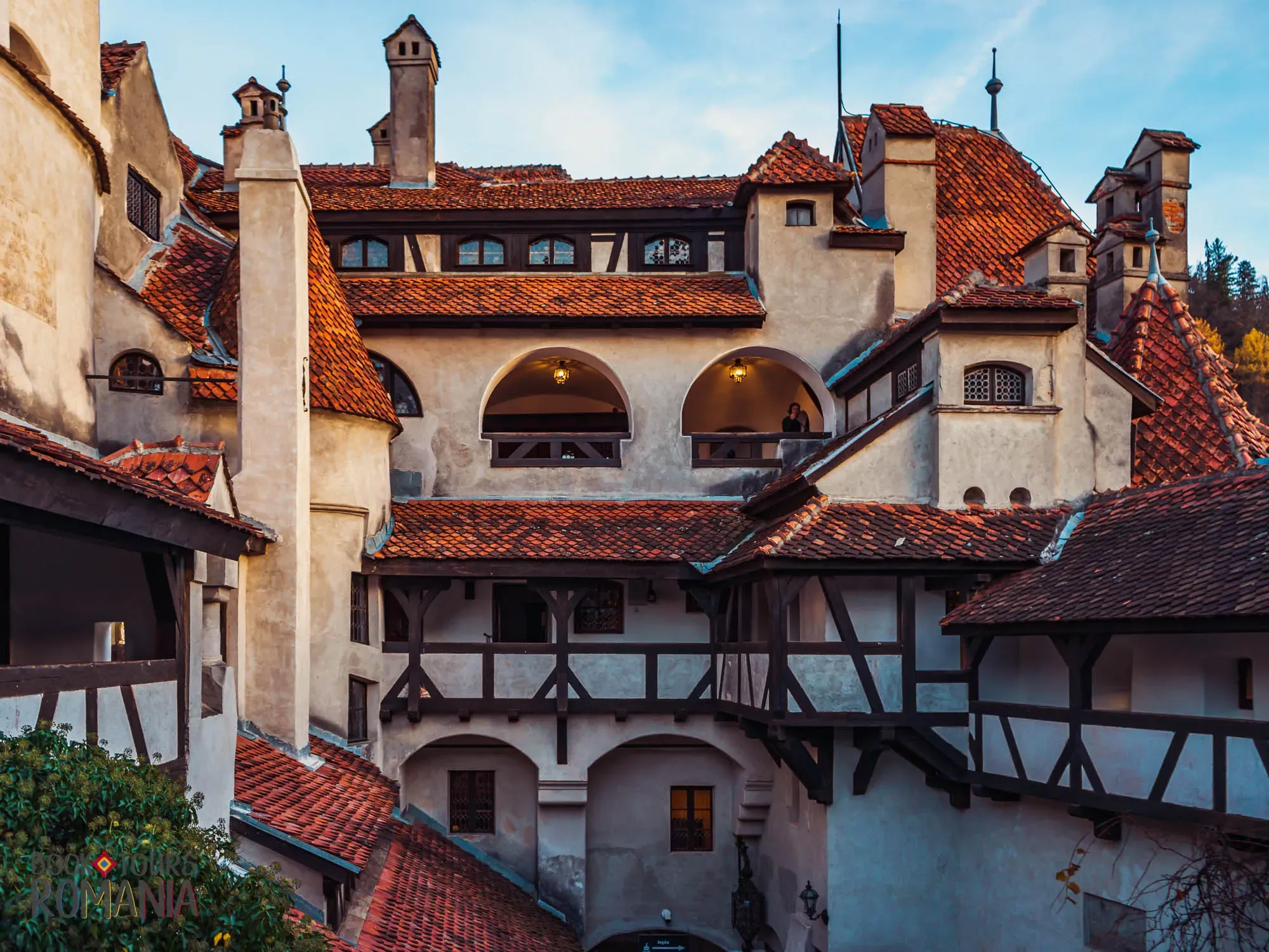 Bran Castle courtyard