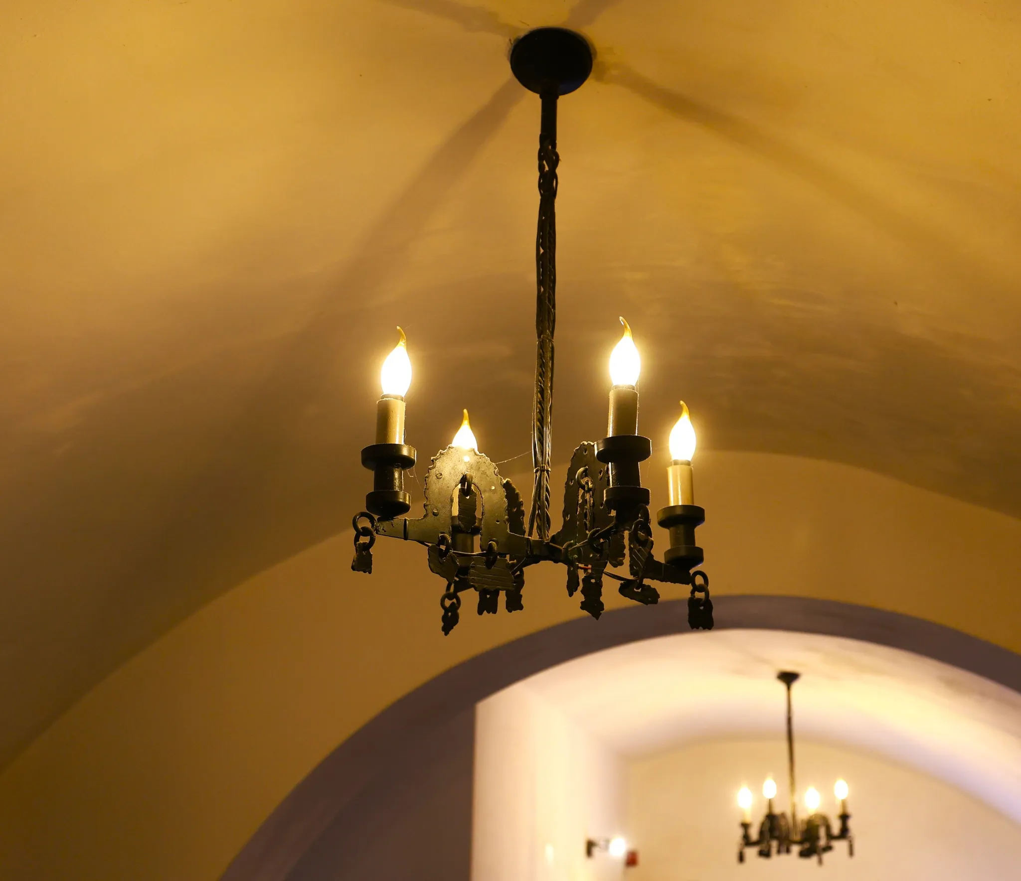 Iron chandelier