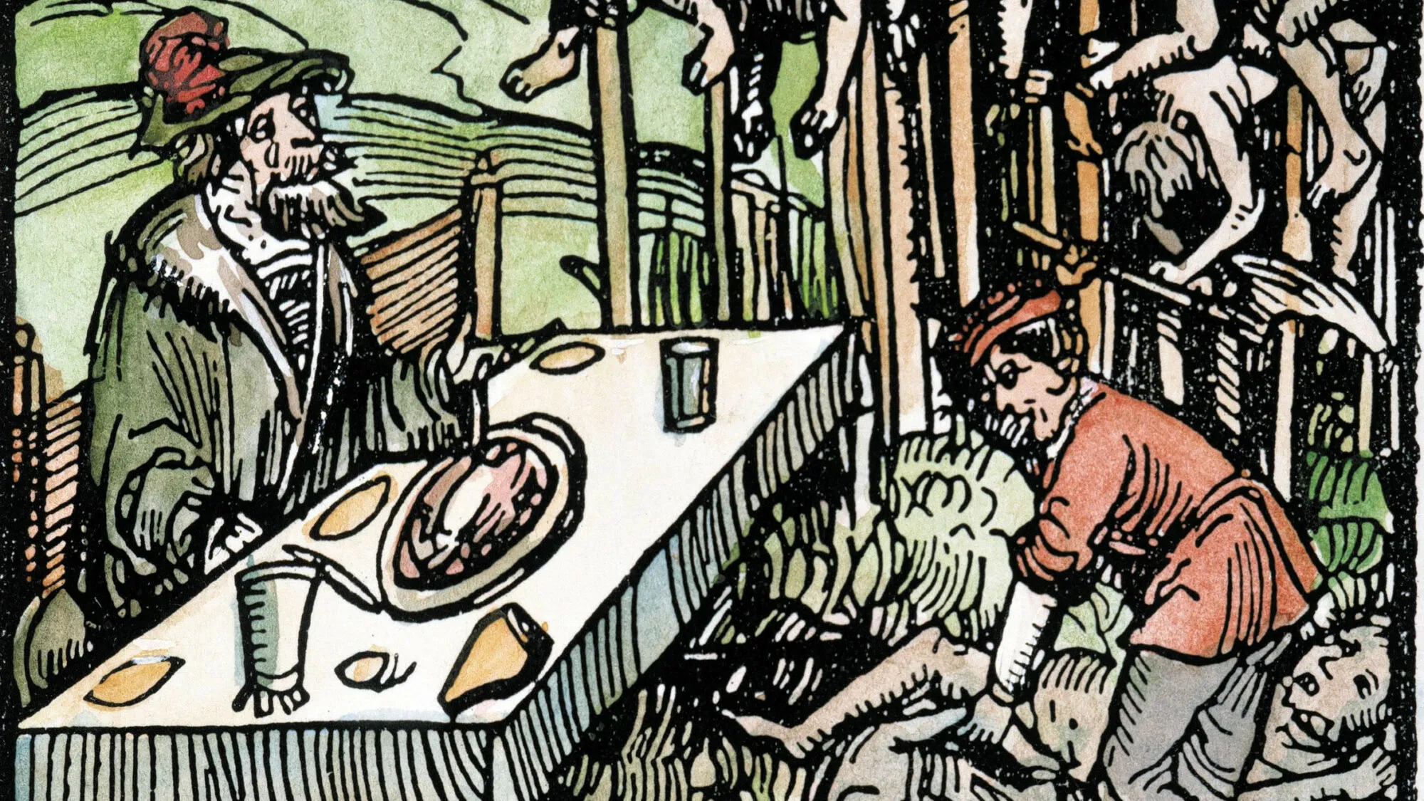 Portrait of Vlad the Impaler on display