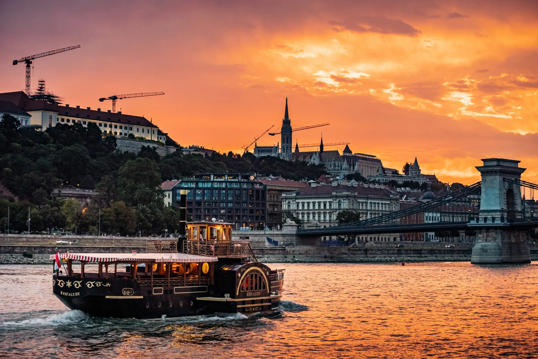 Historic steamboat on the Danube