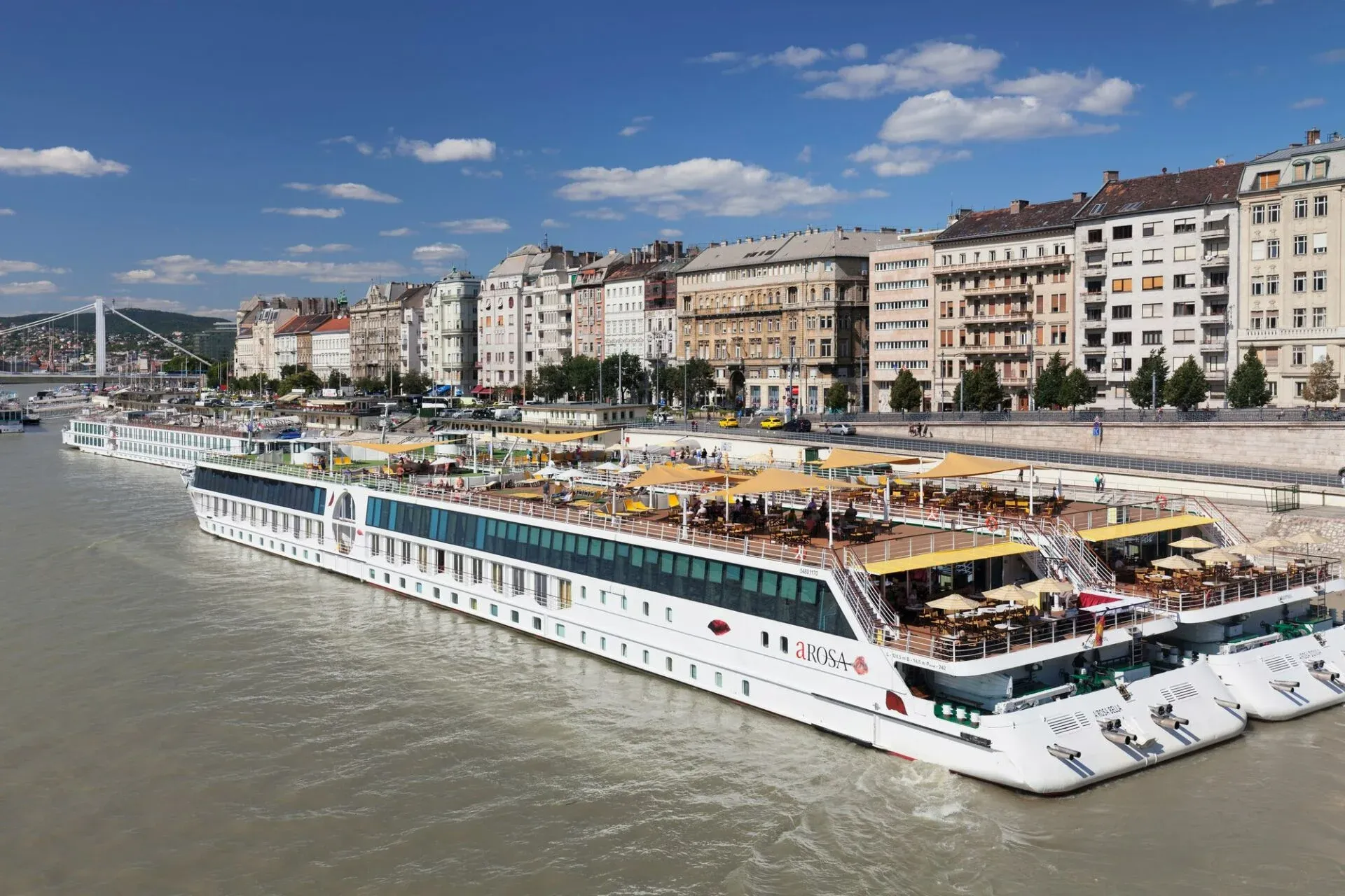 Budapest river cruise boat on the Danube