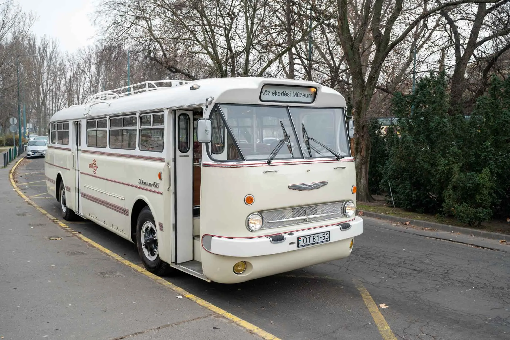 Historic Ikarus 66 bus used in Budapest