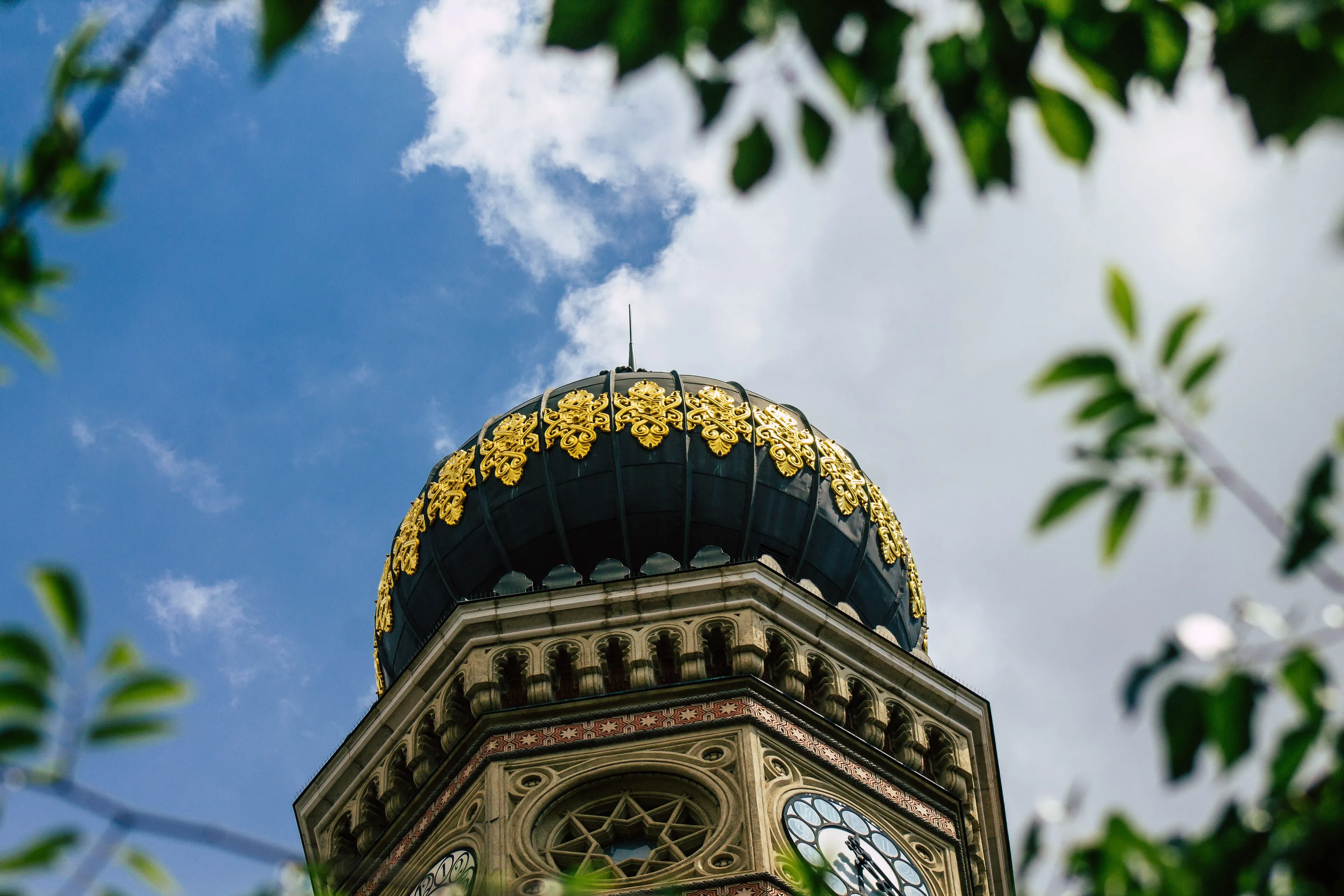 Interior dome details of the Budapest Synagogue