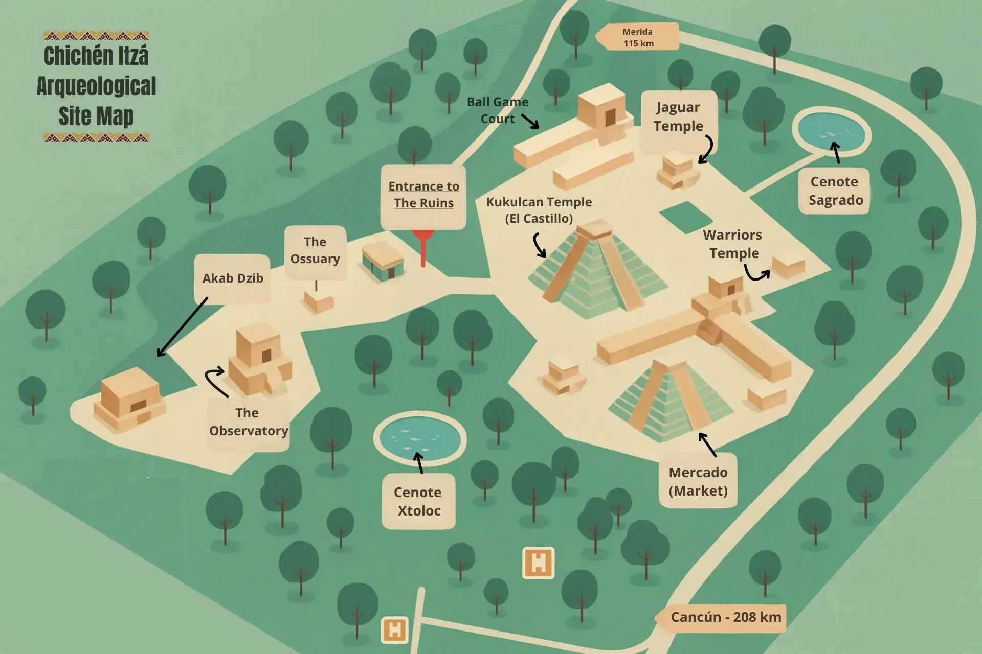 Chichen Itza Self-Guided Walking Route: A Smart Loop in 2 to 4 Hours