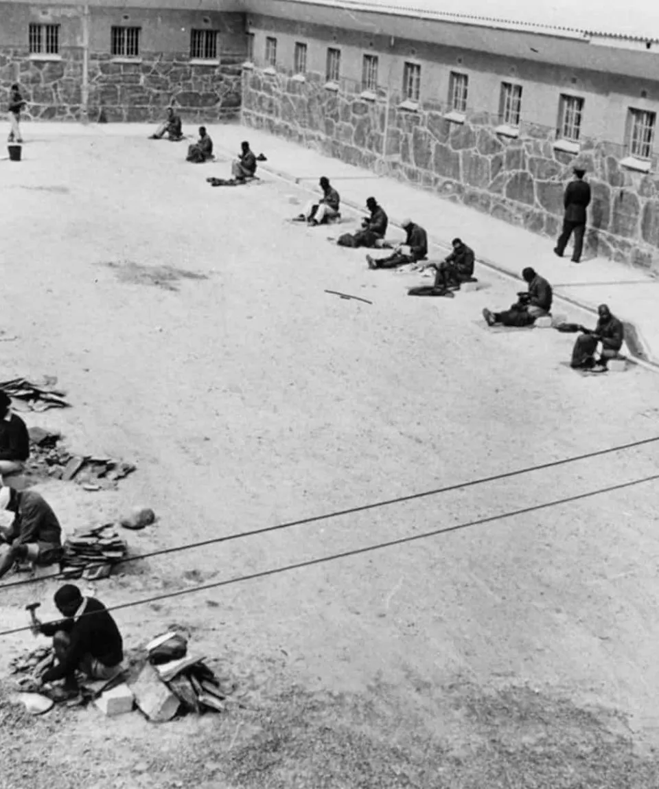 Prison yard area associated with organizing and solidarity among inmates