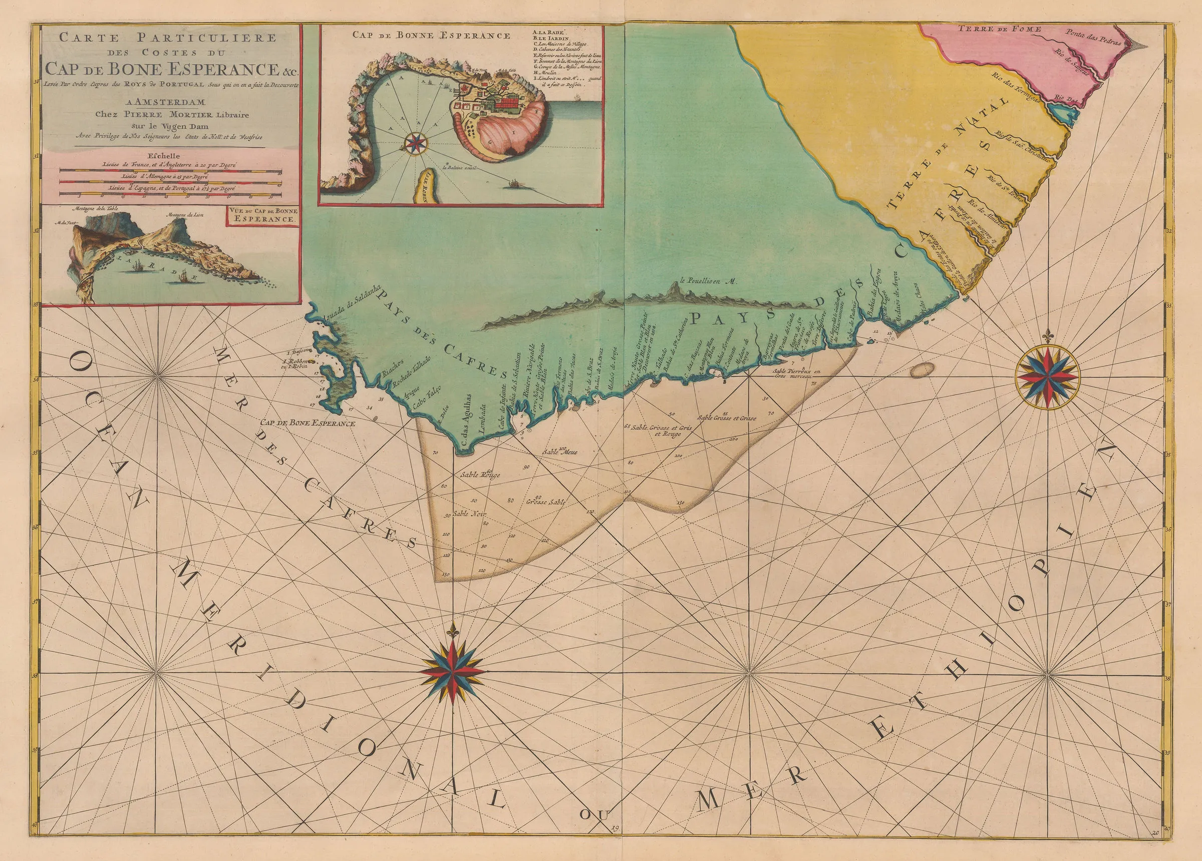 18th-century map of the Cape region