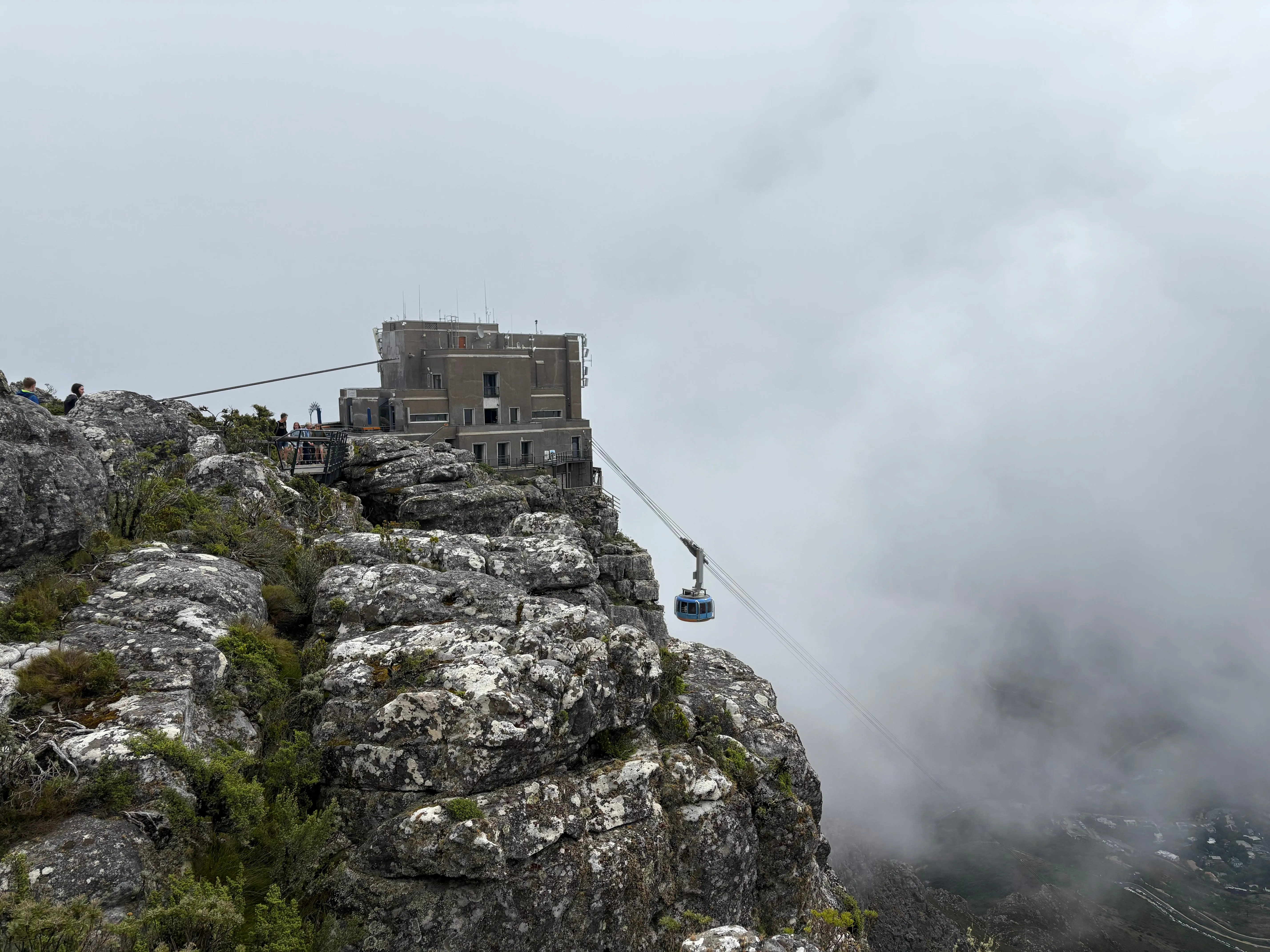 Cableway near the Table Mountain summit station