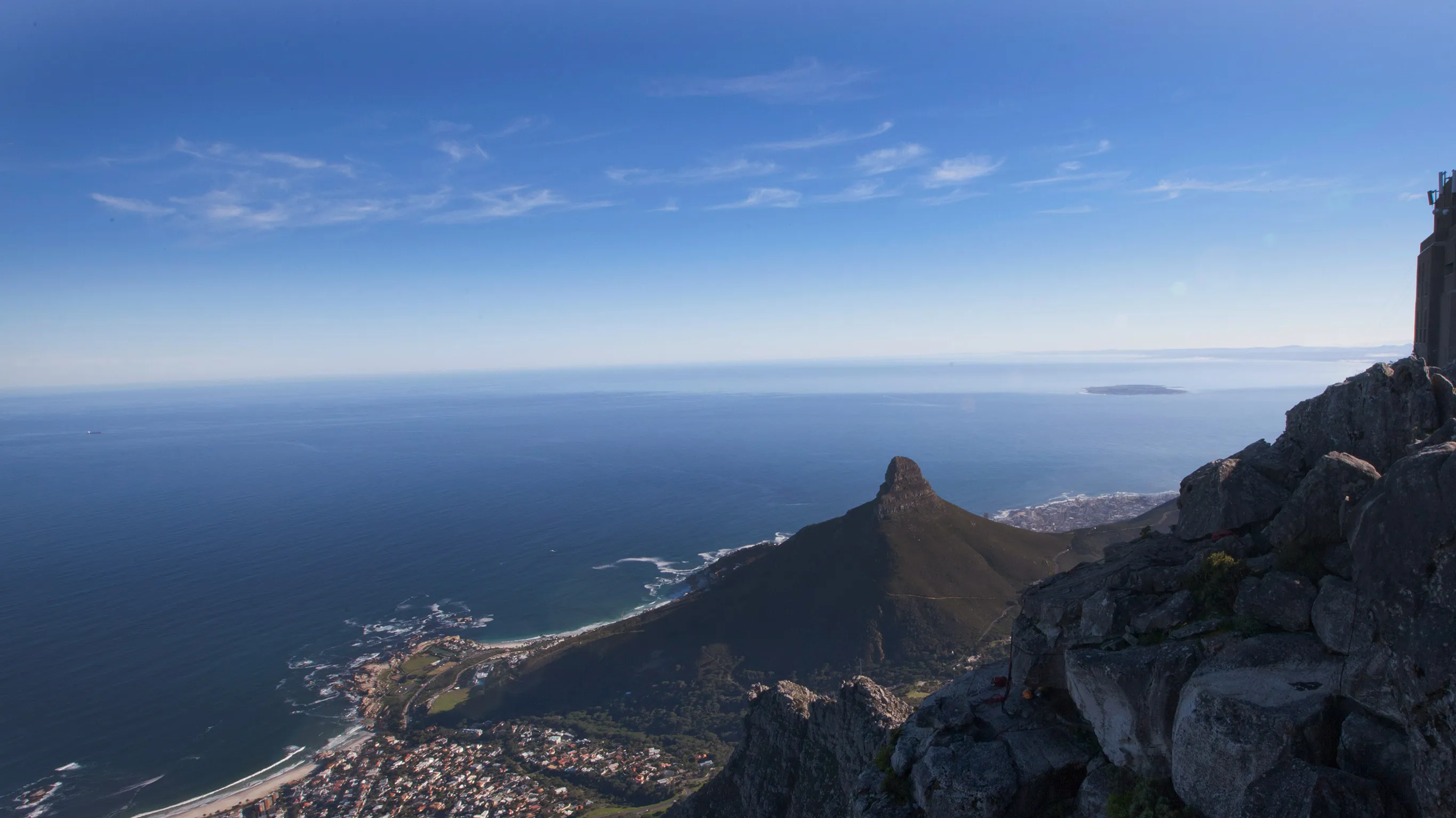Cape Town skyline from the top of Table Mountain