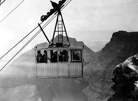 Historic 1950s Table Mountain cableway cabin
