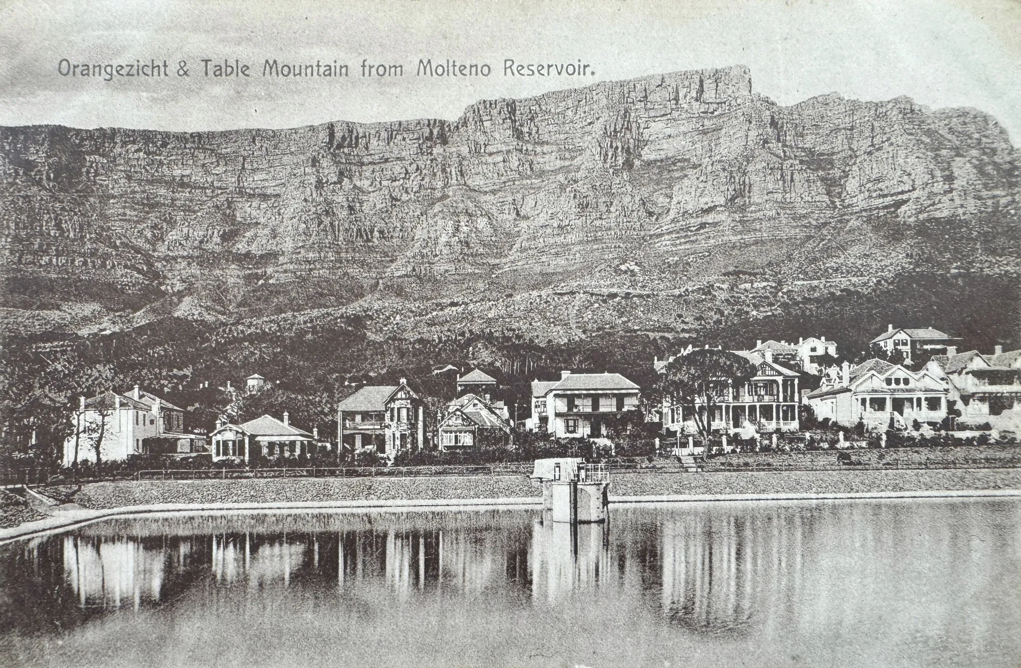 Table Mountain as seen from Molteno Reservoir in 1929