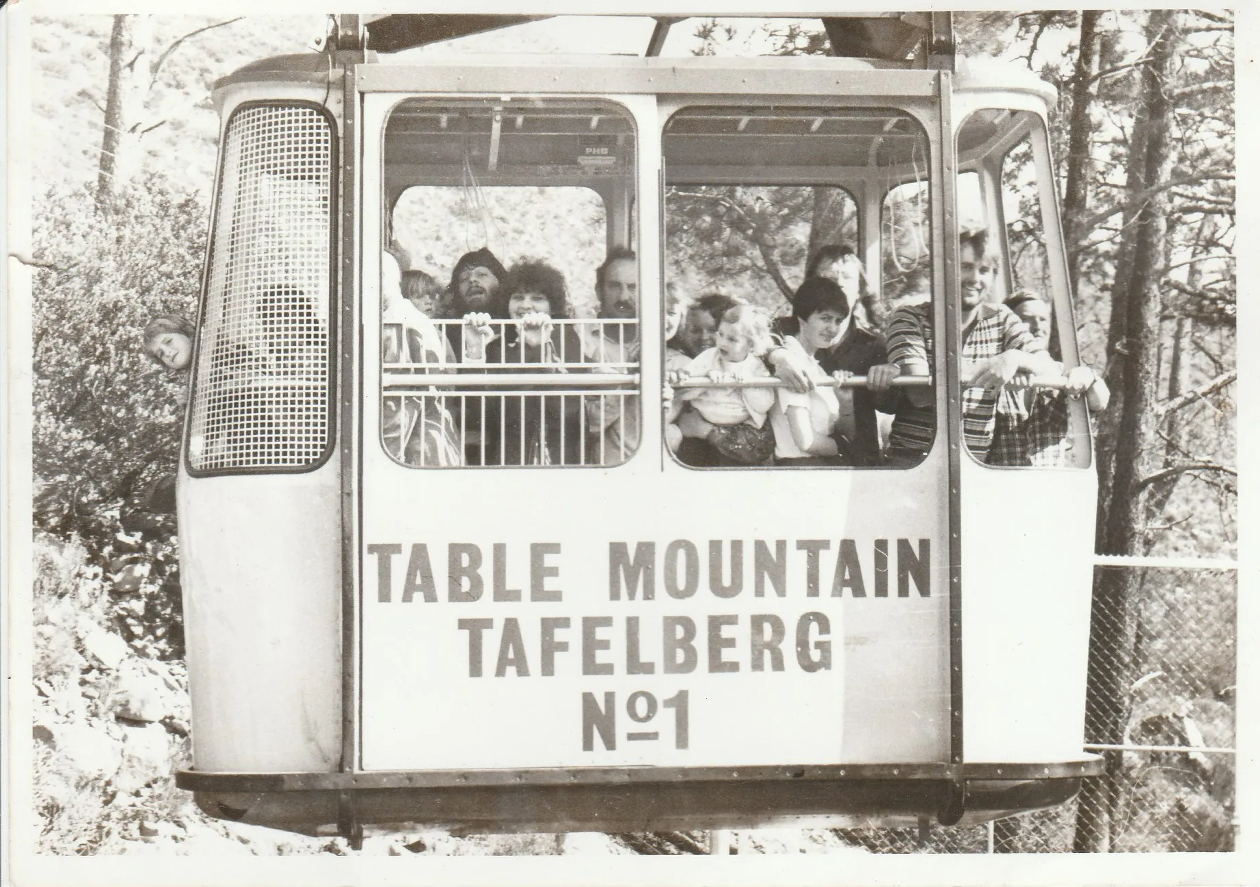Table Mountain cableway cabin model from the 1960s