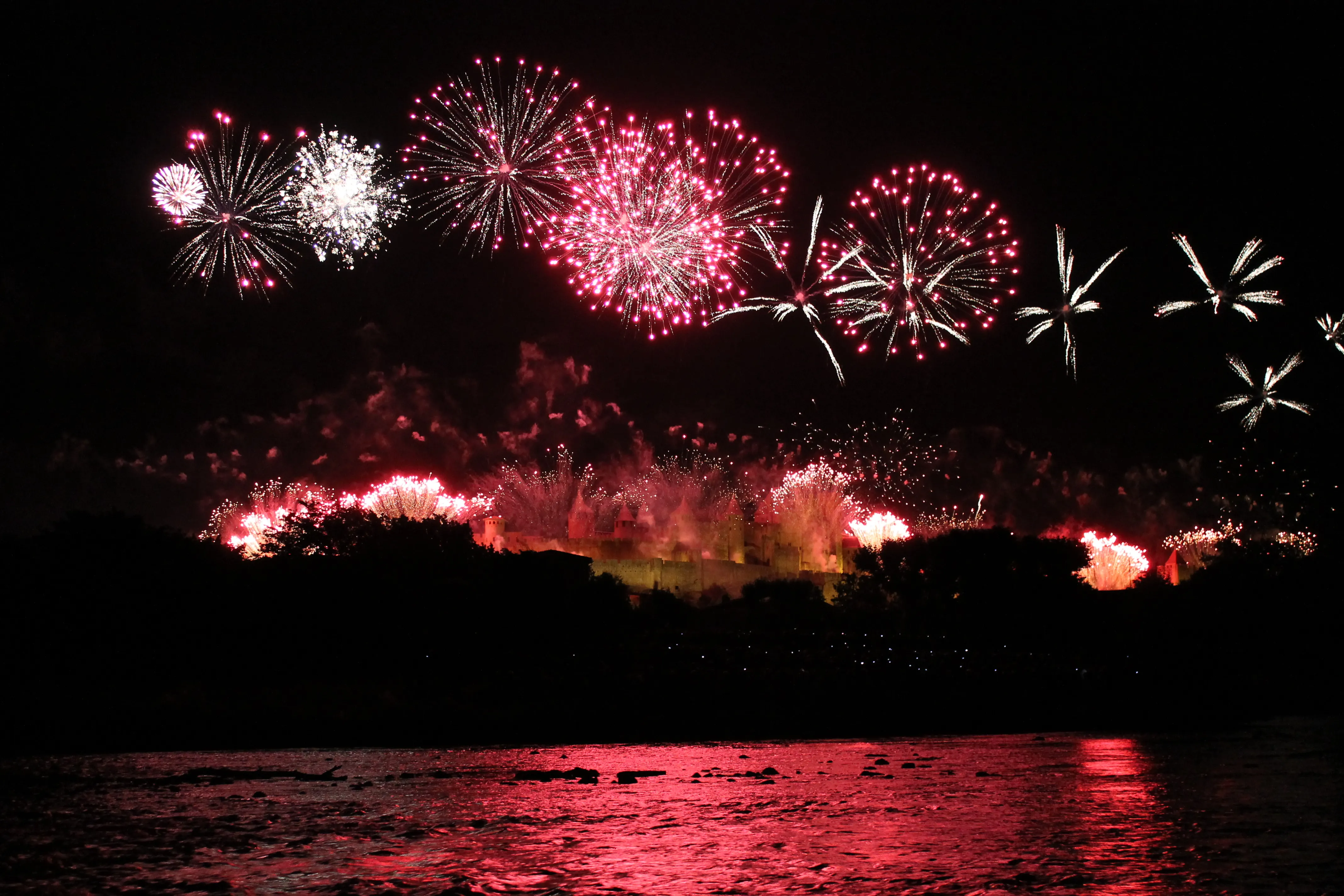 Fireworks over the Cité de Carcassonne