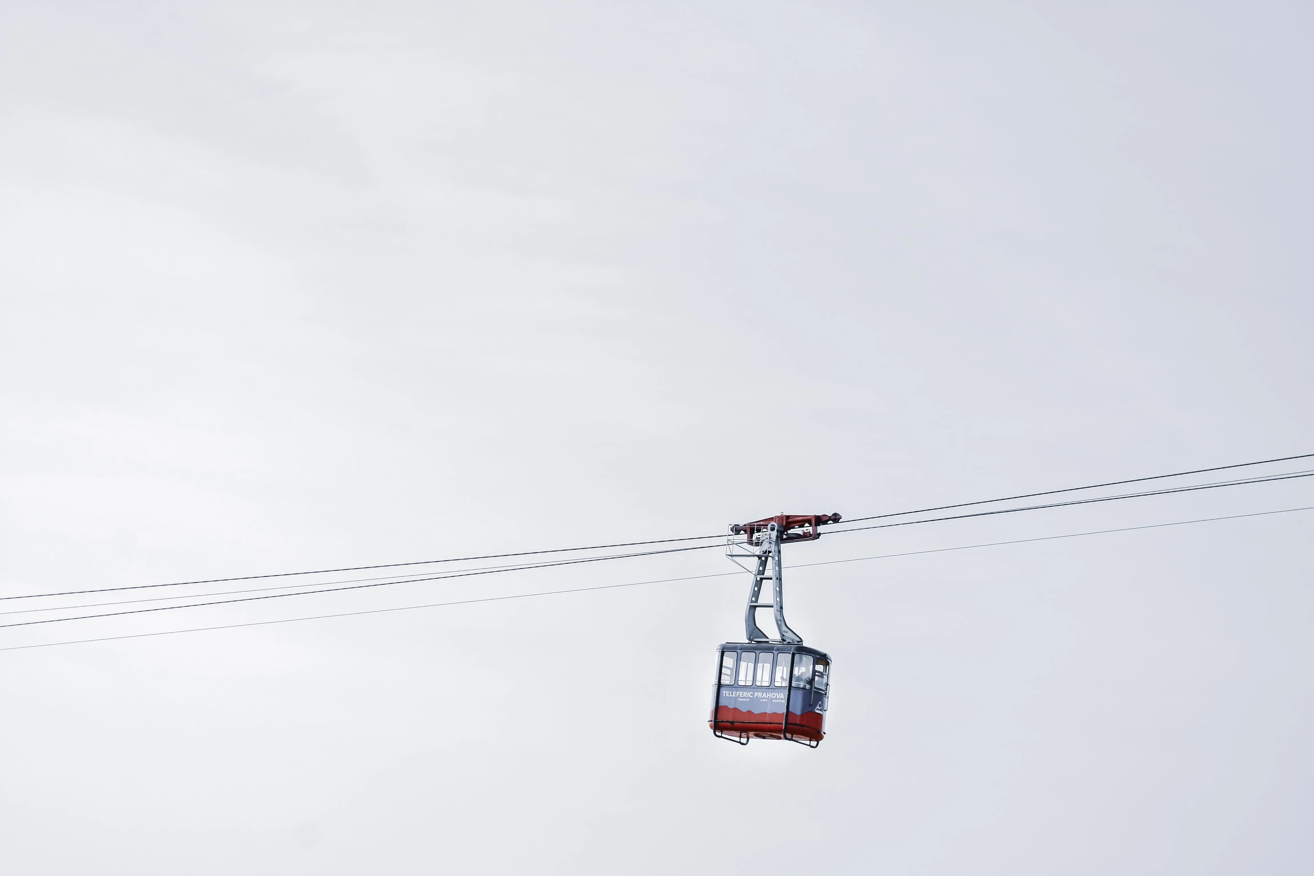 Etna cable car ascending the mountain