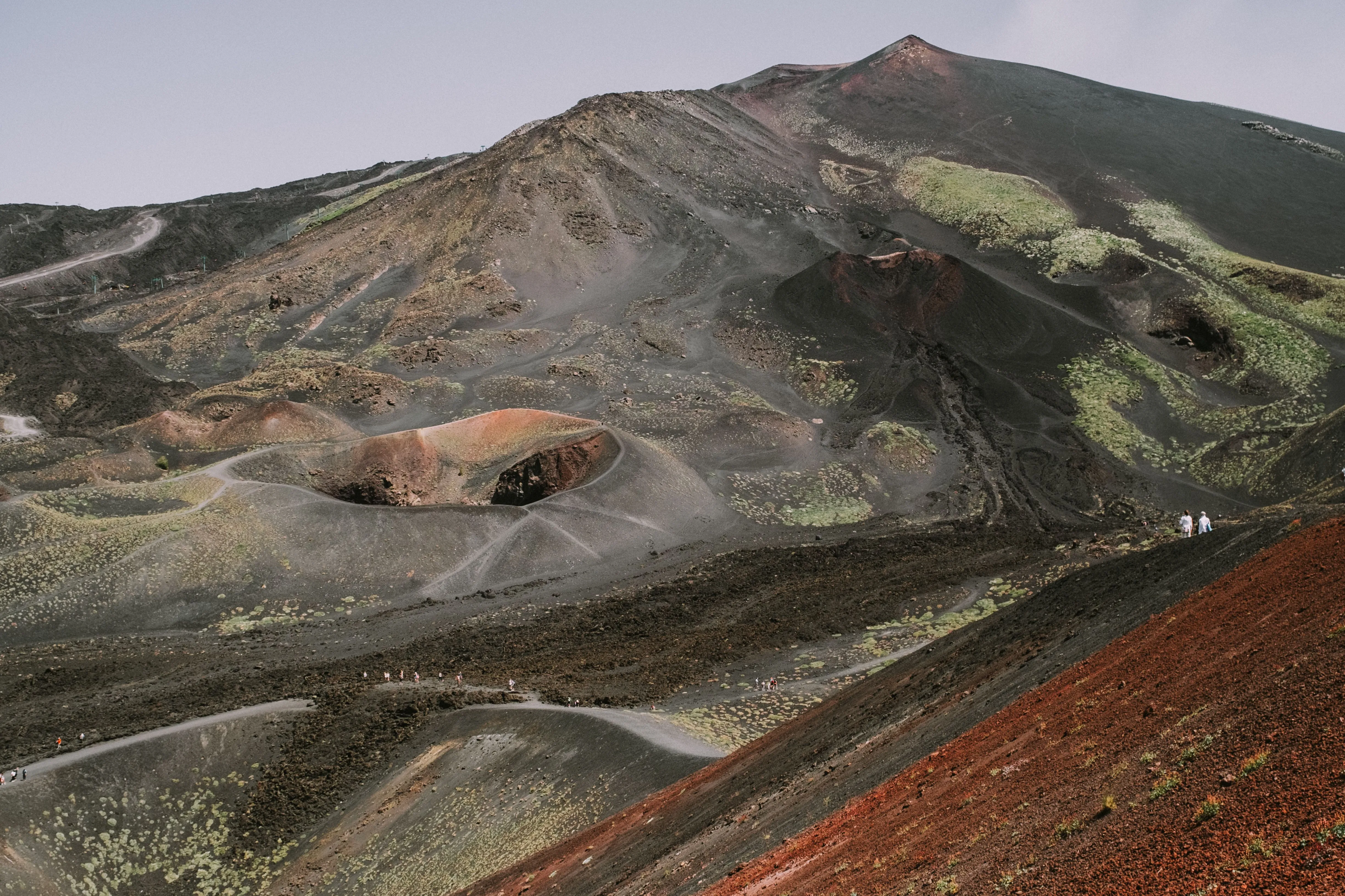 Mount Etna volcanic crater