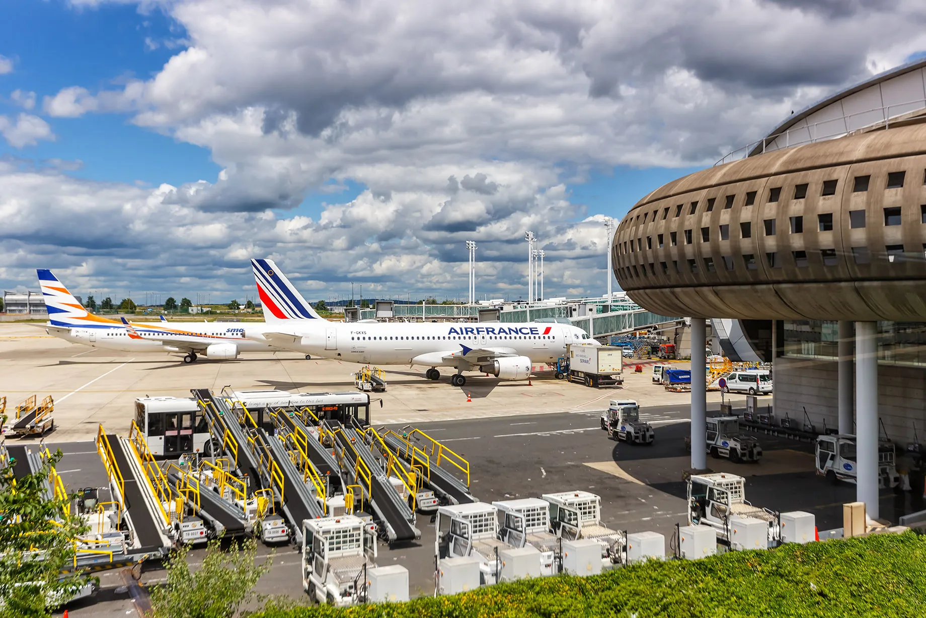 Airport terminal gate area at CDG