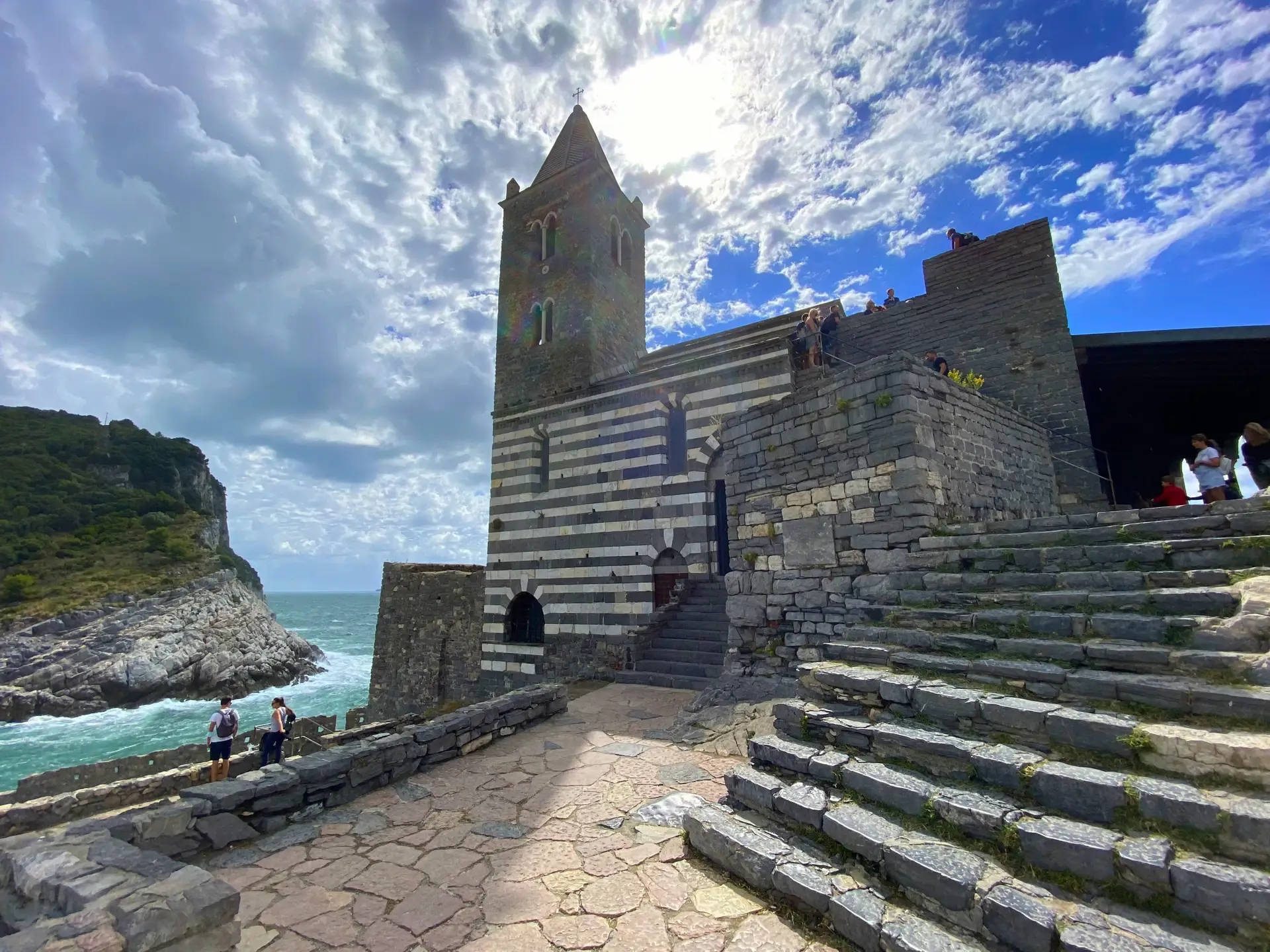 Portovenere church on rocky coast