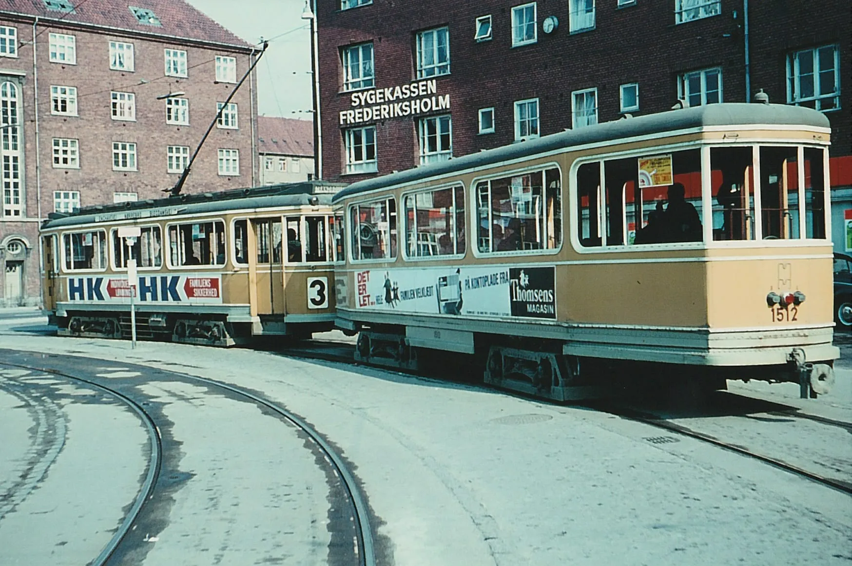 Copenhagen tram depot, 1970