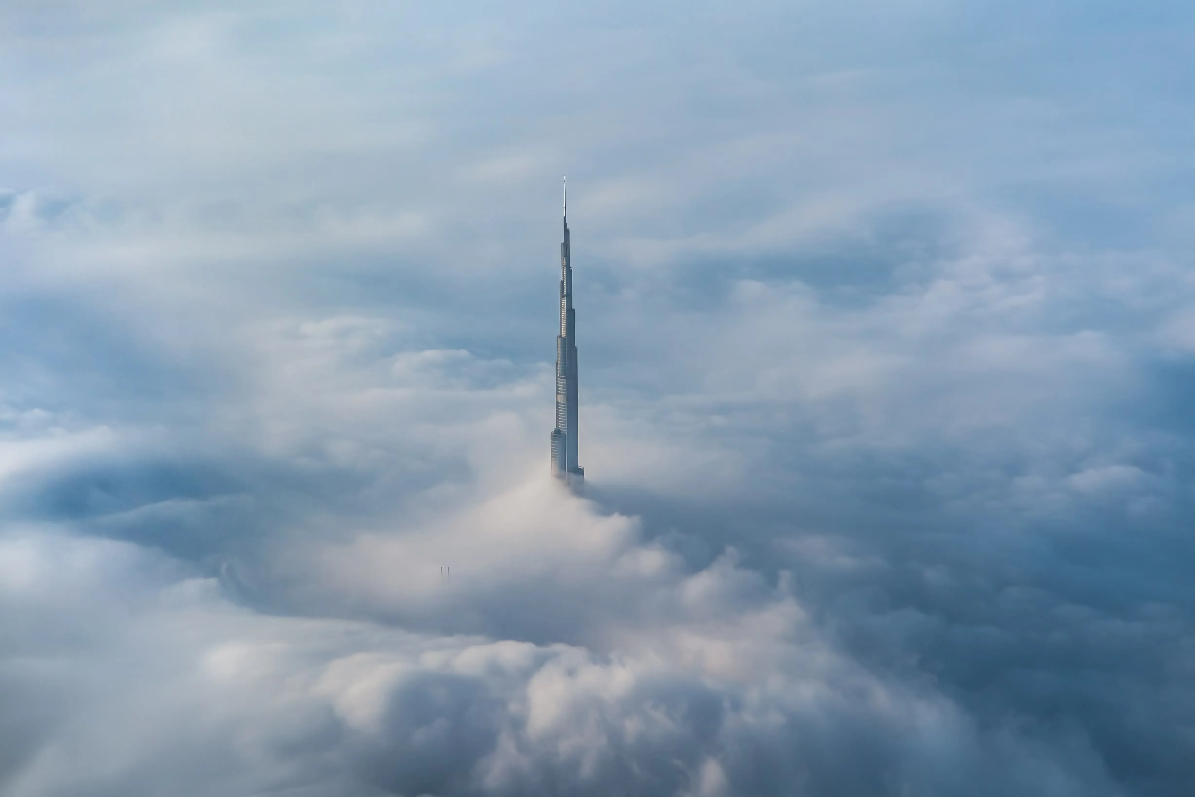Above-the-clouds view from Burj Khalifa