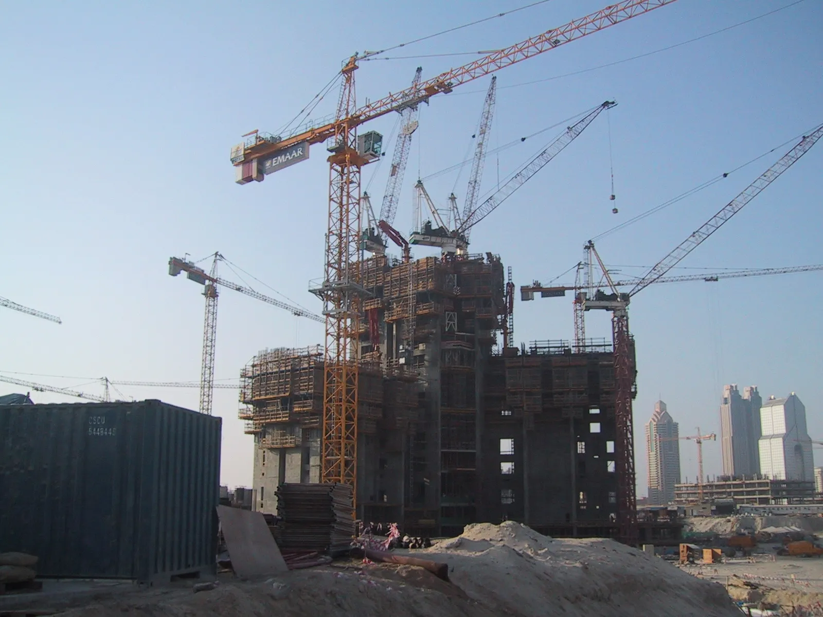 Burj Khalifa groundbreaking and early site works