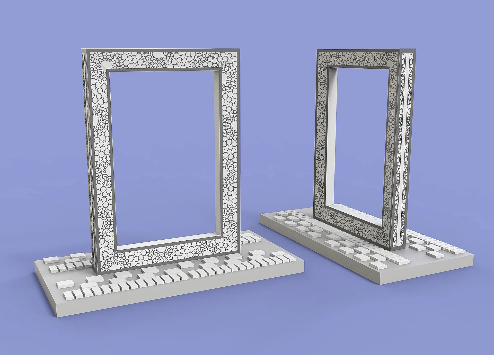 3D rendering of the Dubai Frame