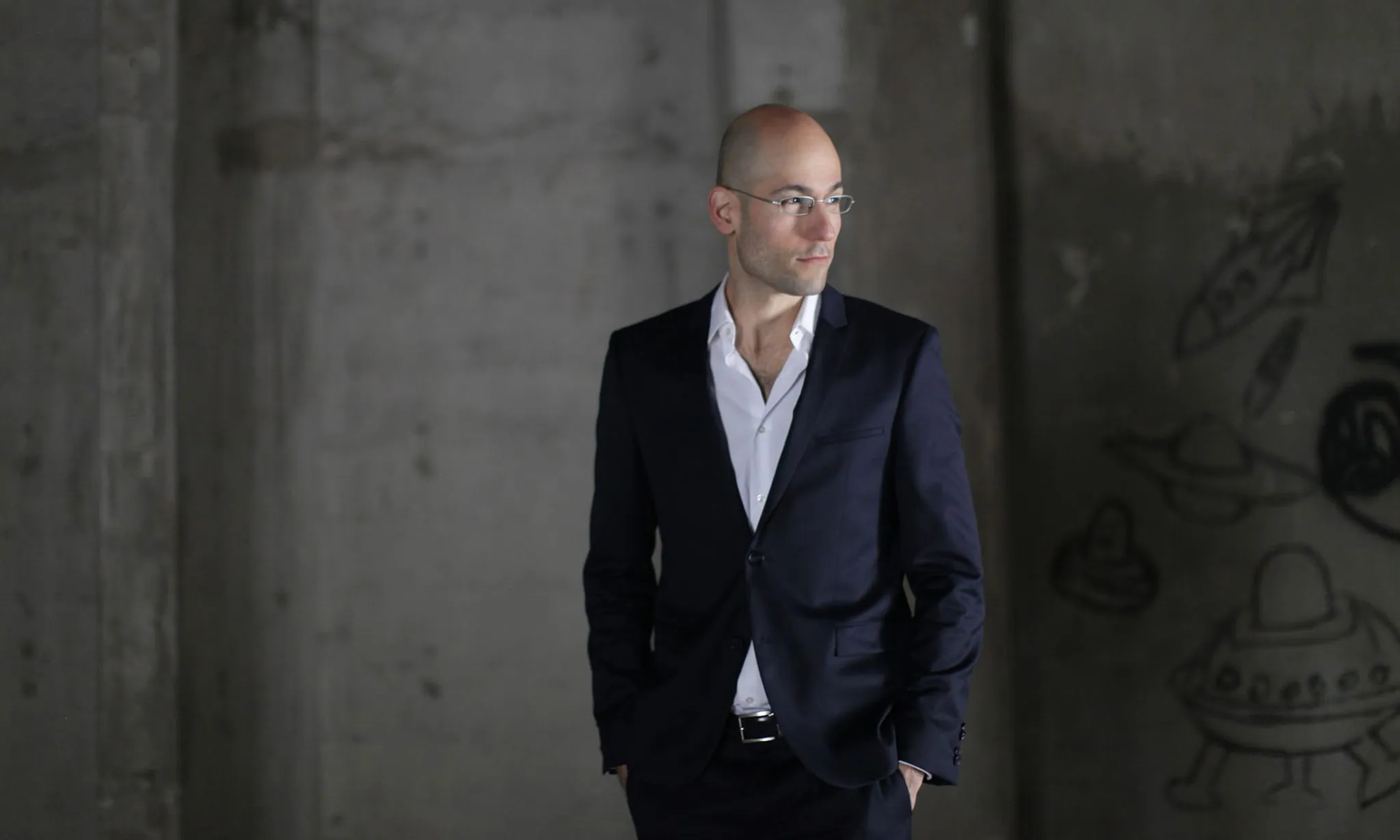 Architectural drawing and concept of the Dubai Frame by Fernando Donis