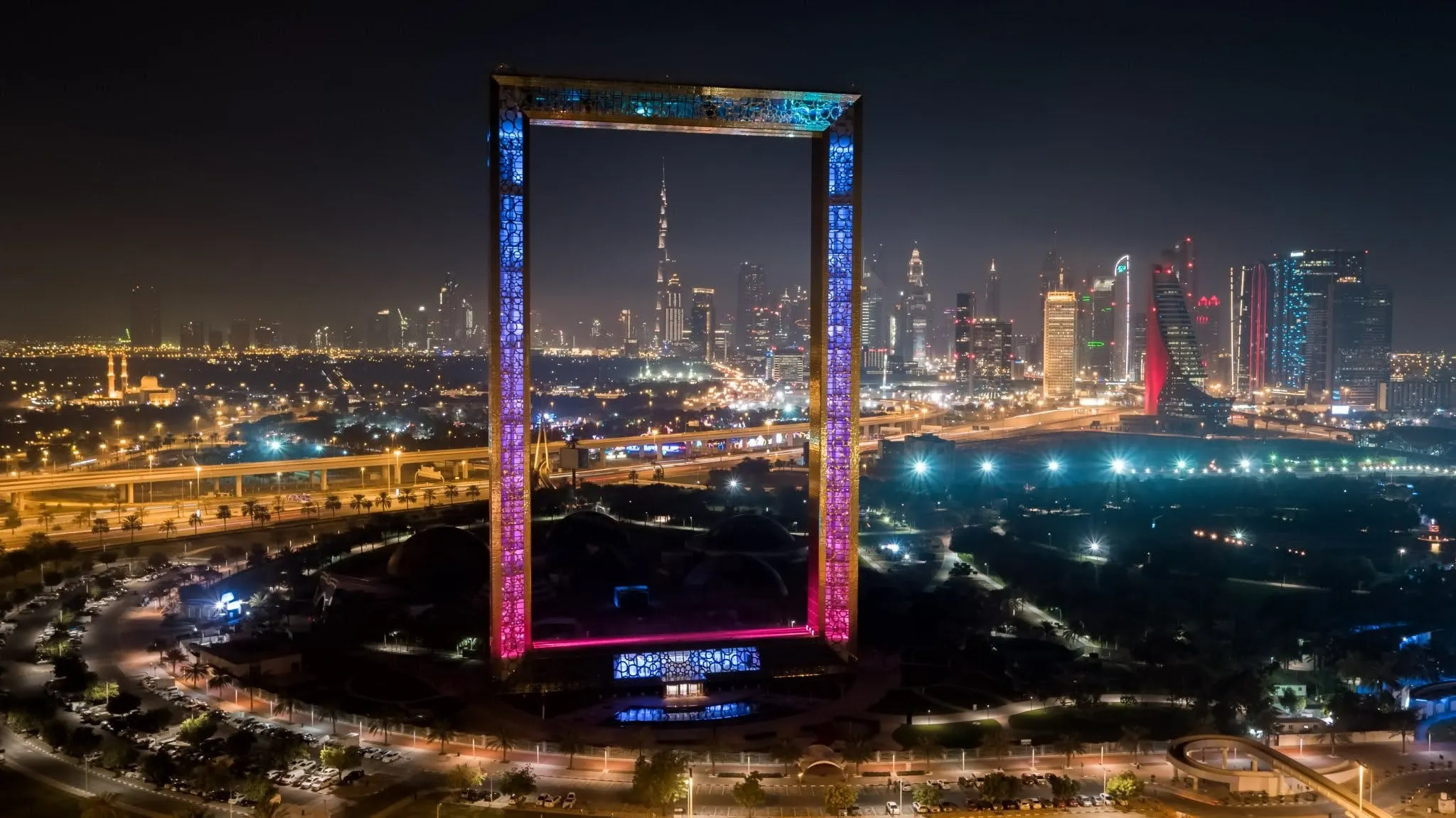 Dubai Frame night view