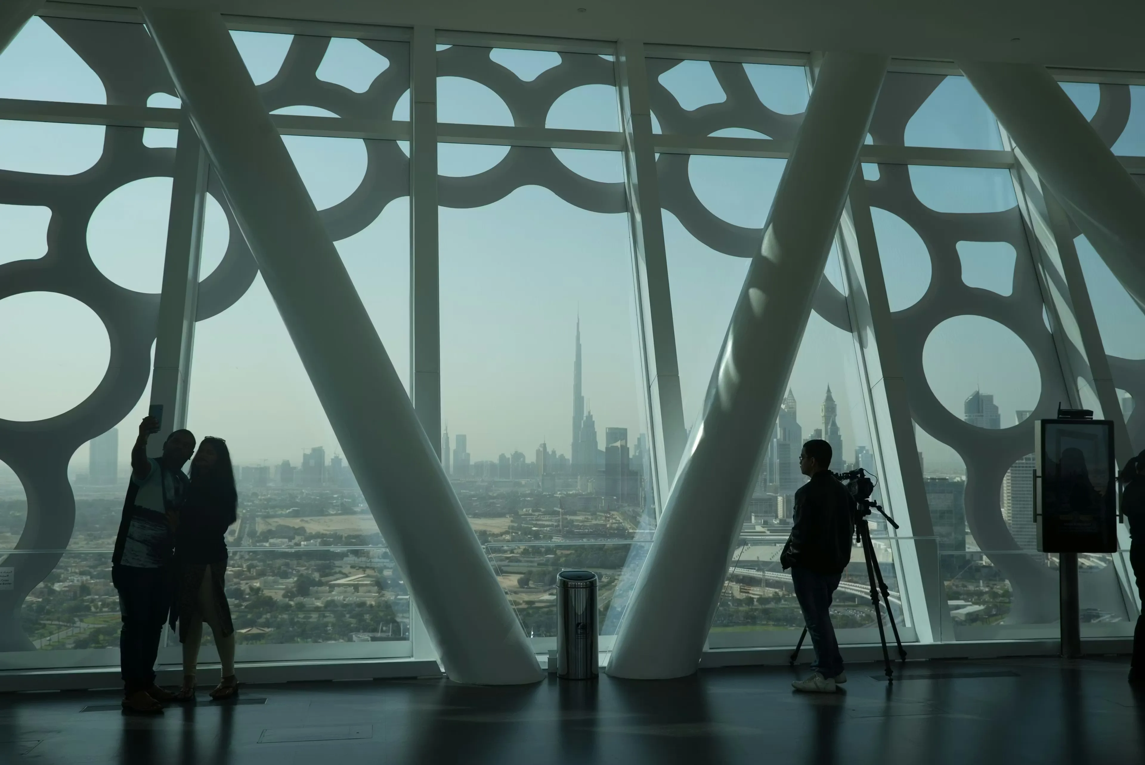 Dubai Frame observation deck skyline