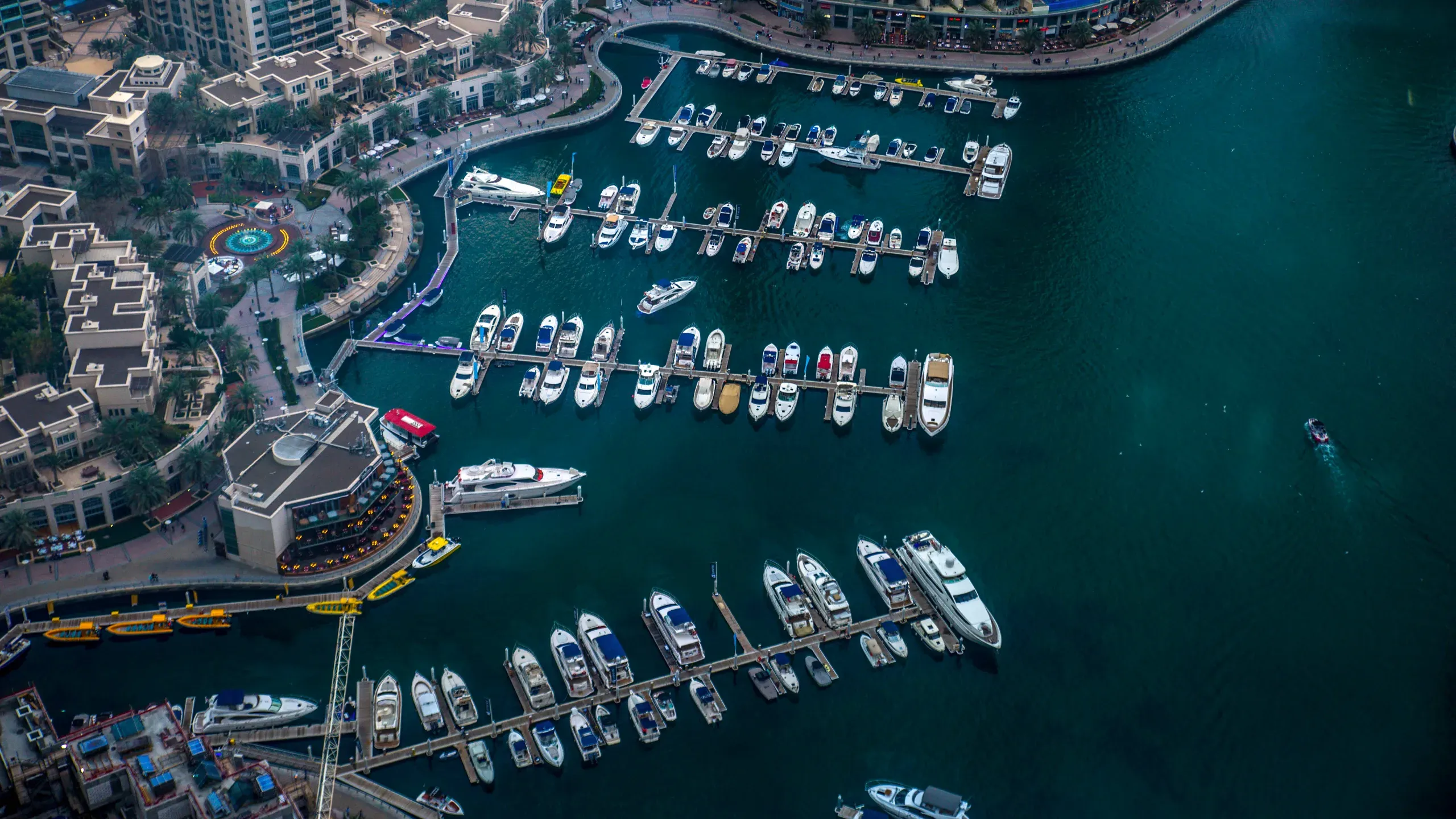 Dubai Marina aerial view