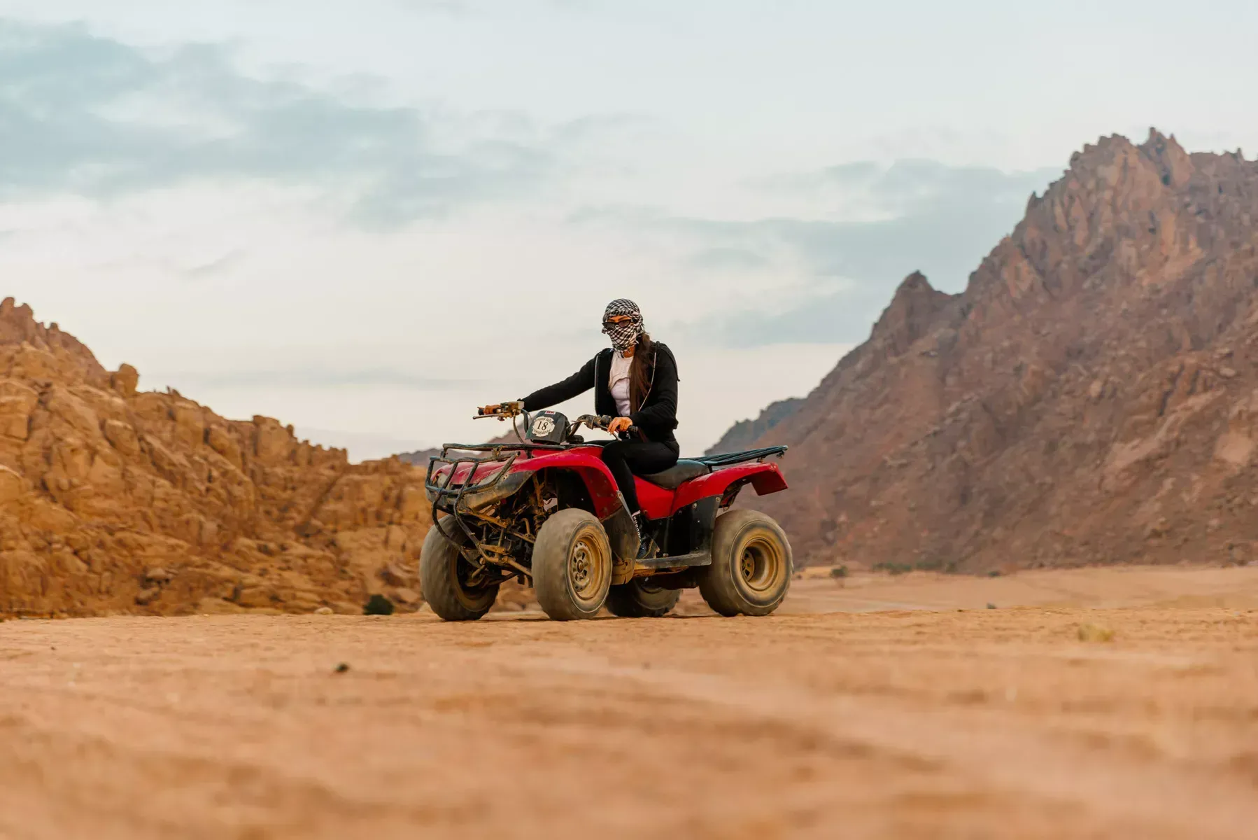 Quad biking during Dubai desert safari